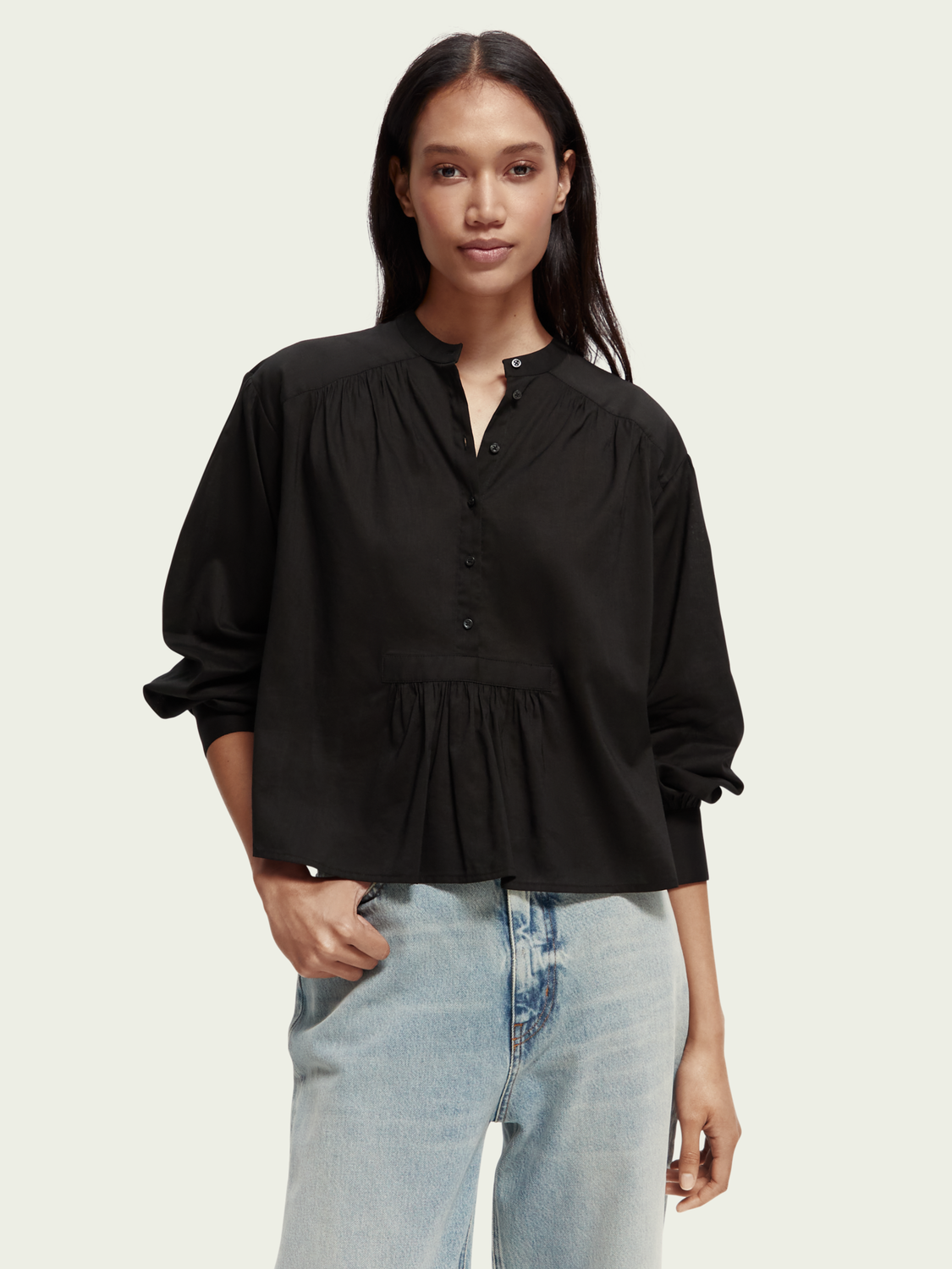 Gathered Shirt | scotch & soda outlet