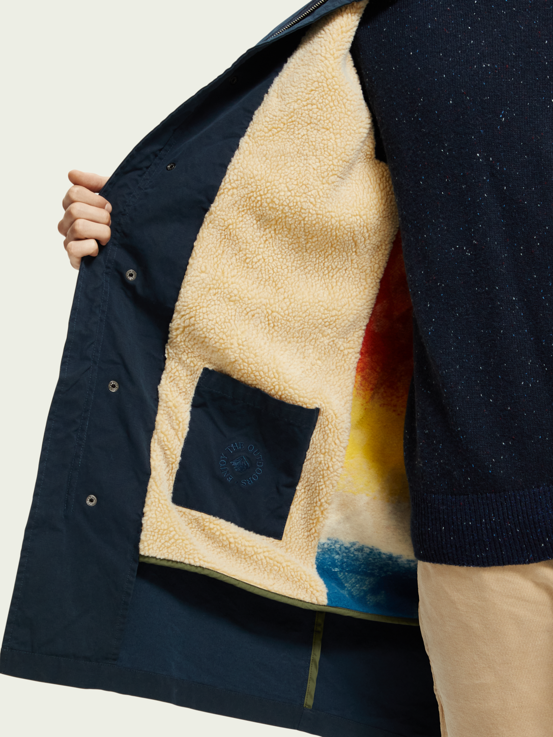 Long Teddy-Lined Parka | Scotch And Soda Outlet