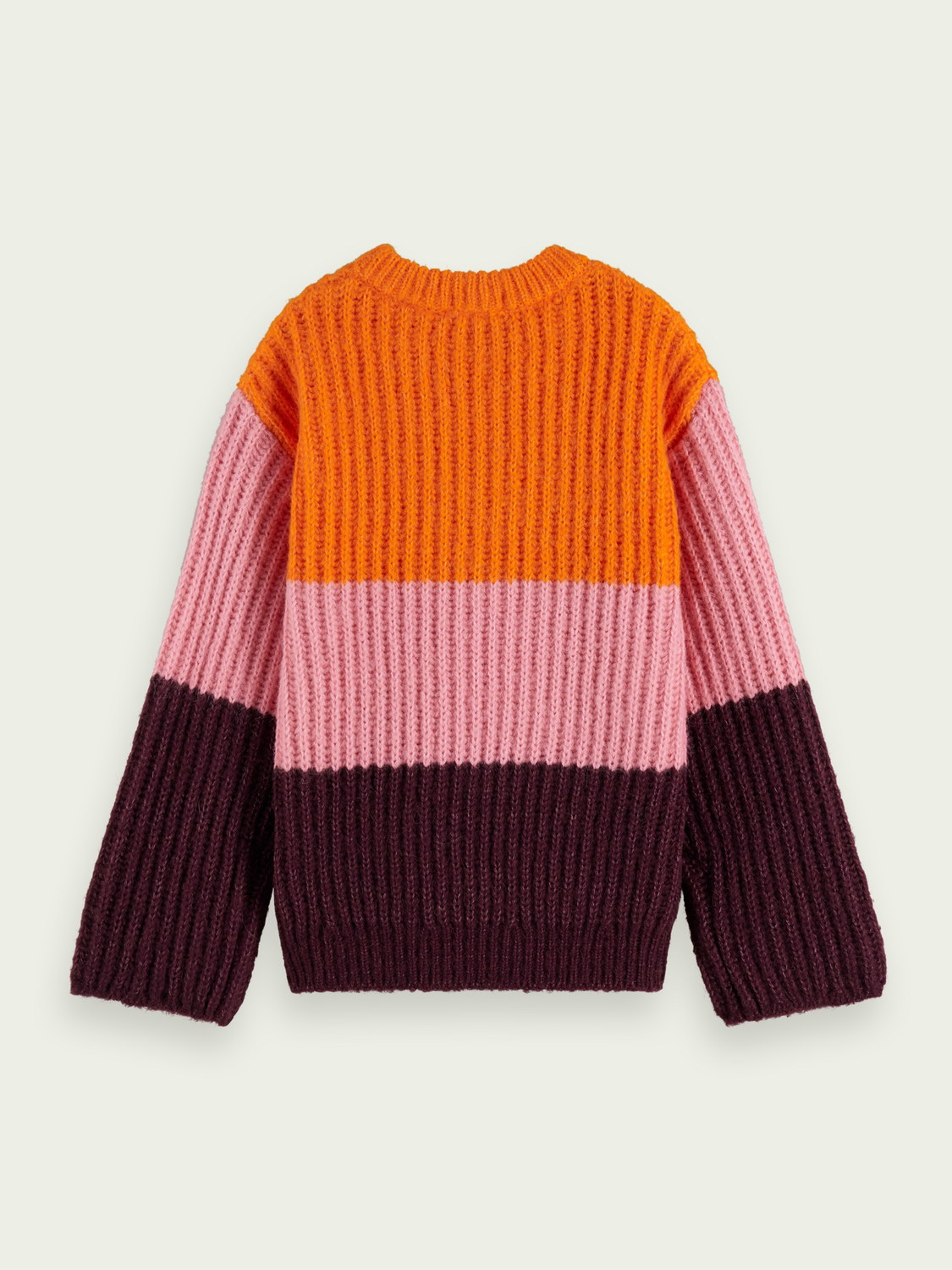 Chunky Knit Colour-Blocked Sweater