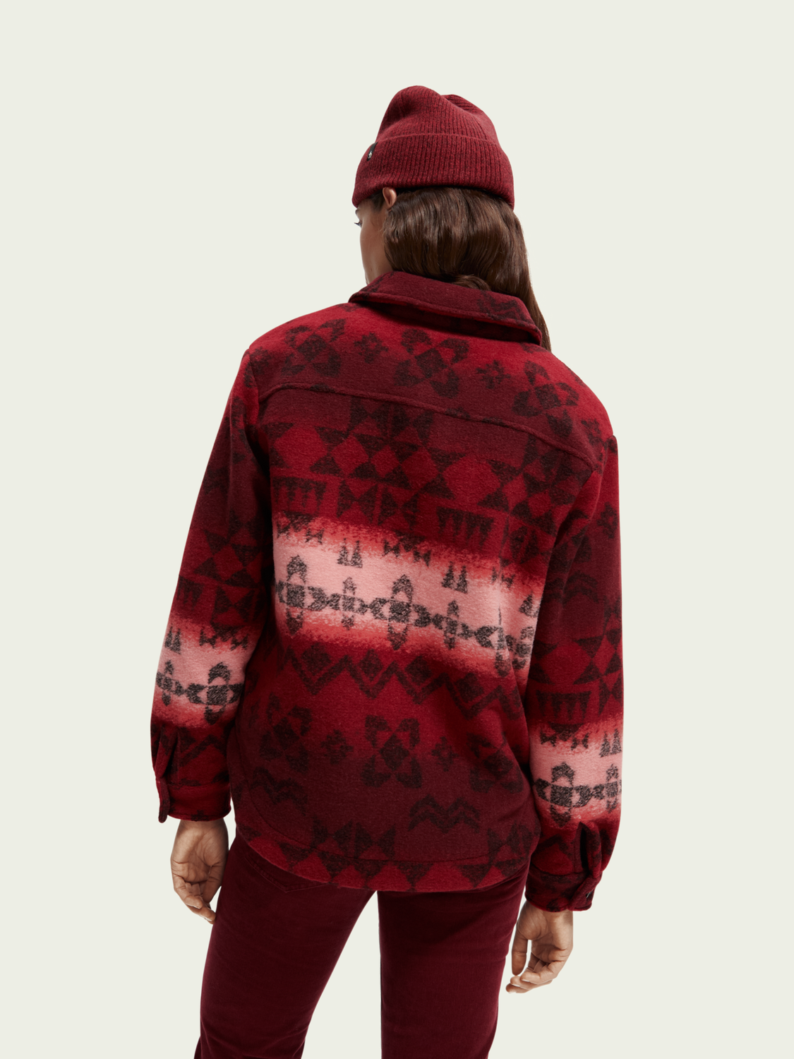 Printed Jacquard Overshirt | scotch & soda outlet