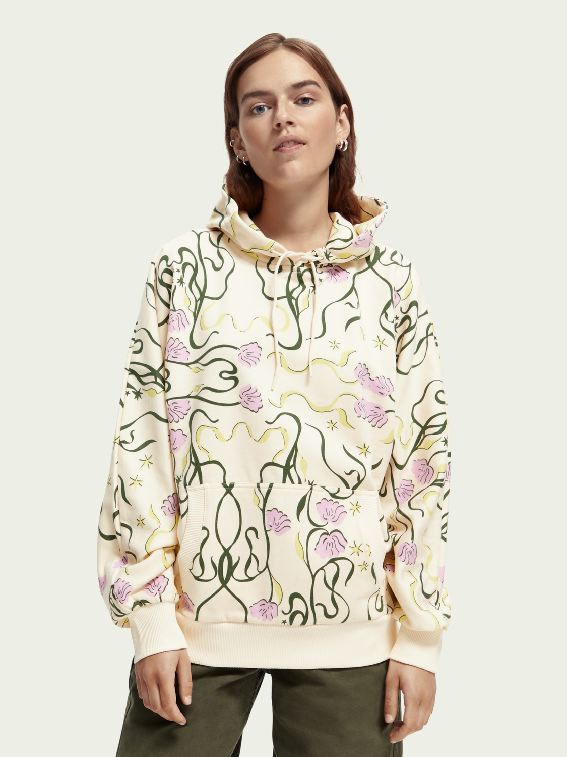 Oversized Printed Hoodie | scotch & soda outlet