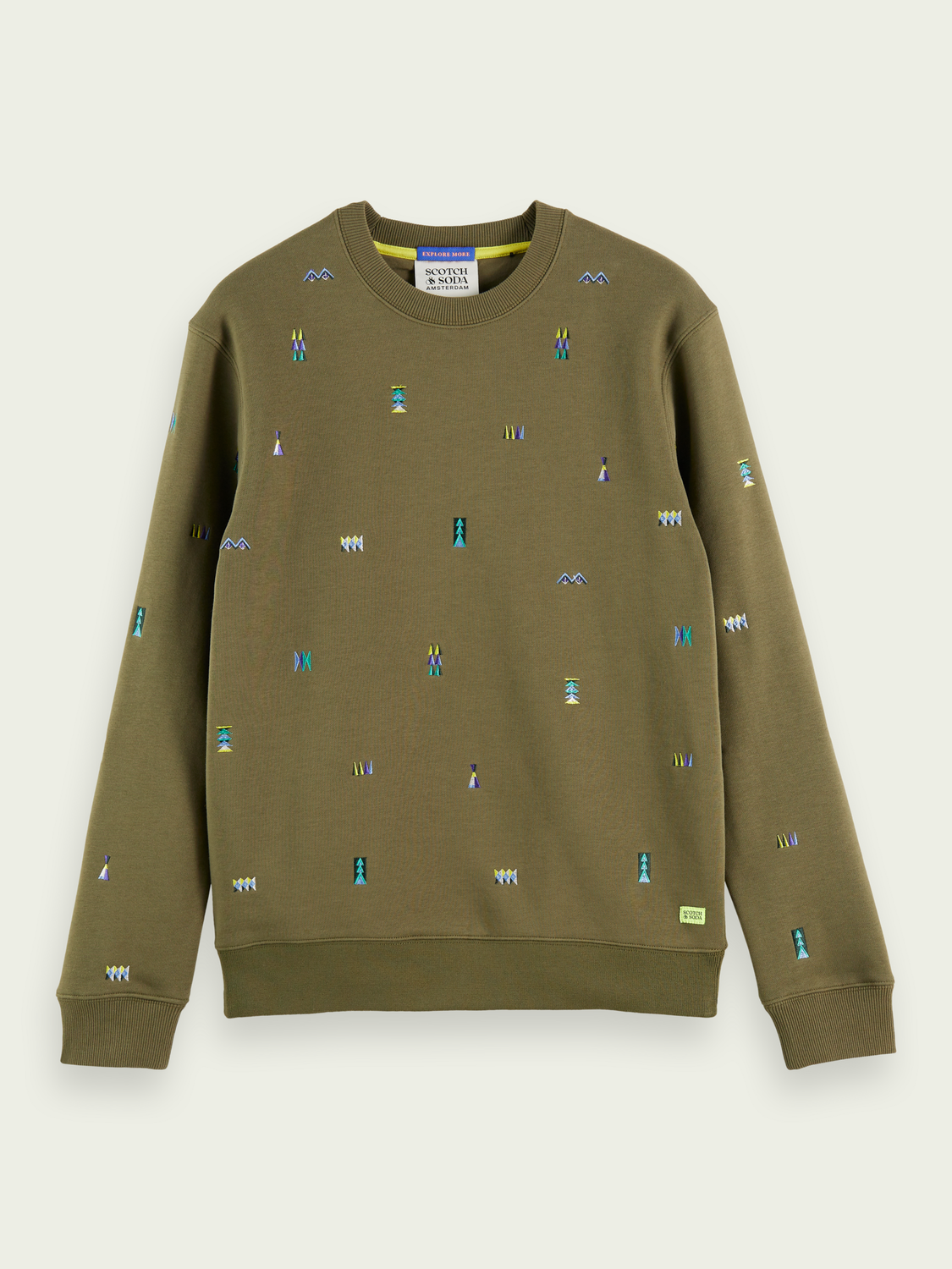 Embroidered Organic Felpa Sweatshirt | Scotch And Soda Outlet