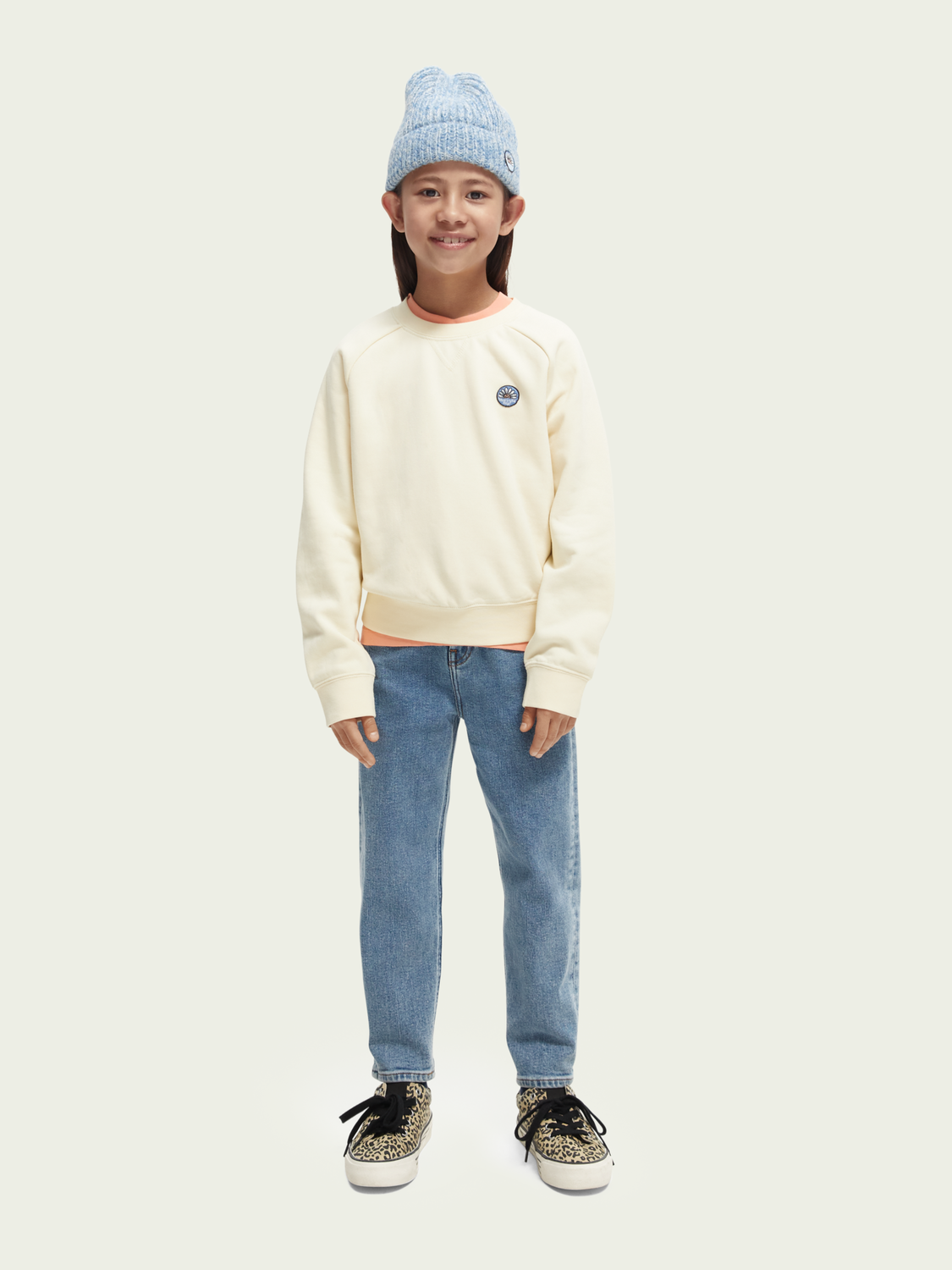 Scotch Soda Outlet | Oversized Artwork Crewneck Sweatshirt