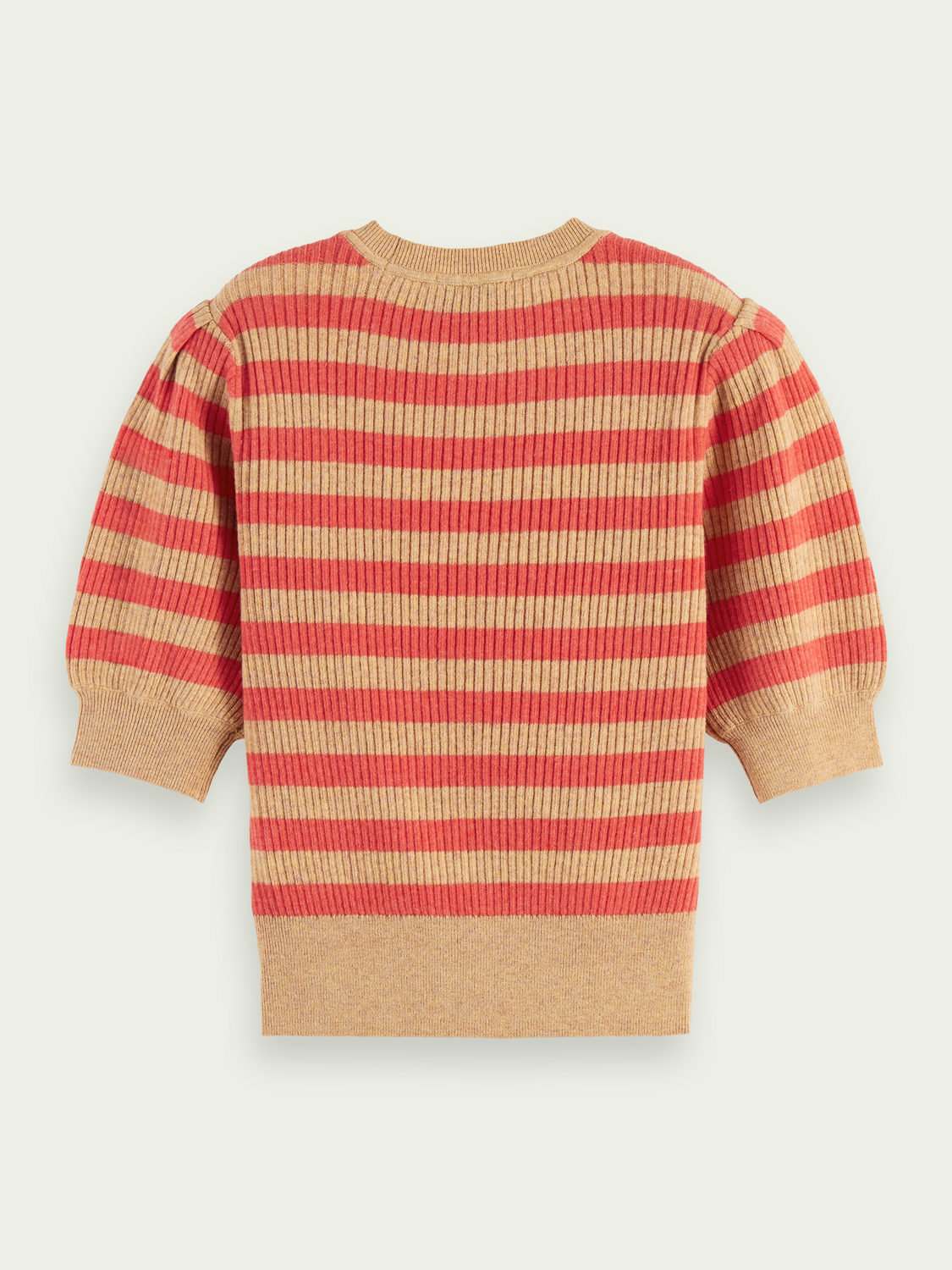 Short Puffed-Sleeve Knit Shirt | scotch & soda outlet