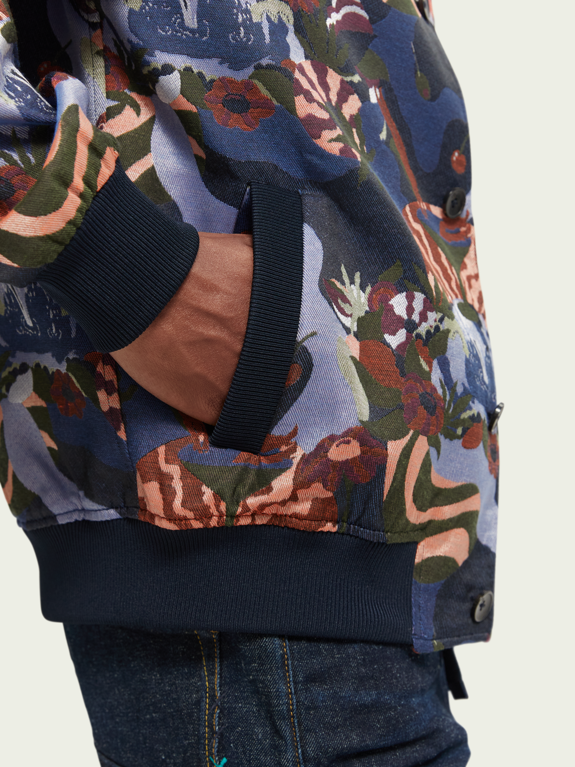 Jacquard Bomber Jacket | Scotch And Soda Outlet