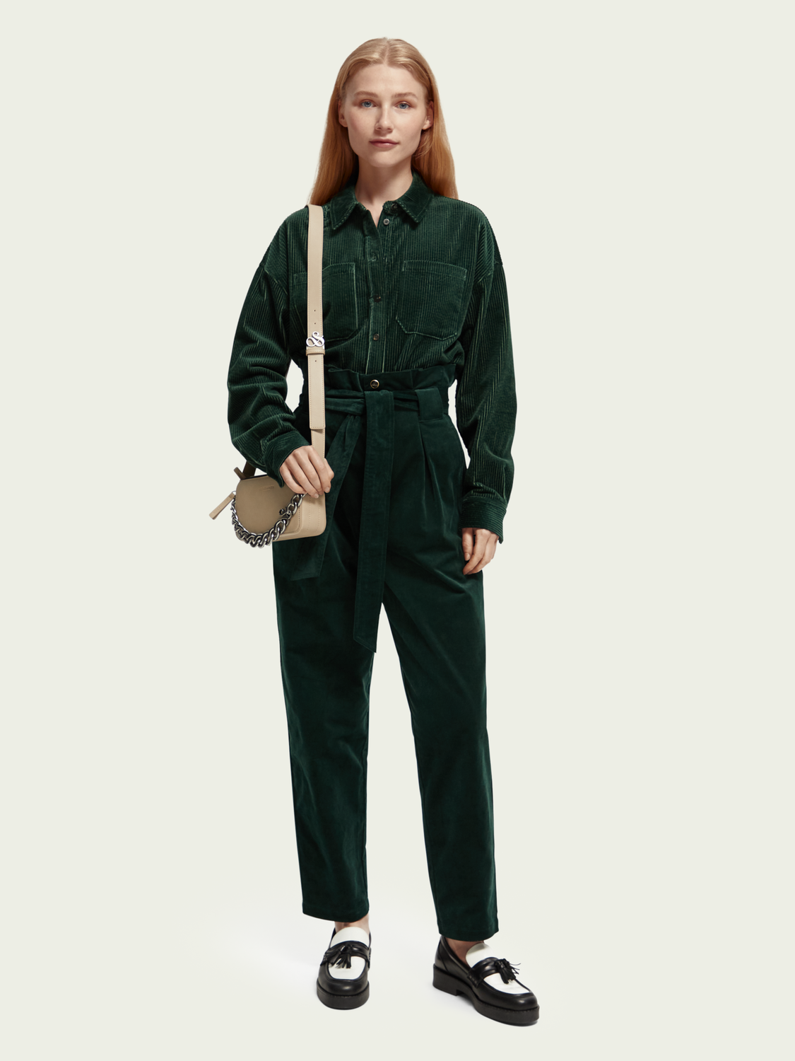 The Daisy - High-Rise Paper Bag Trousers | scotch & soda outlet