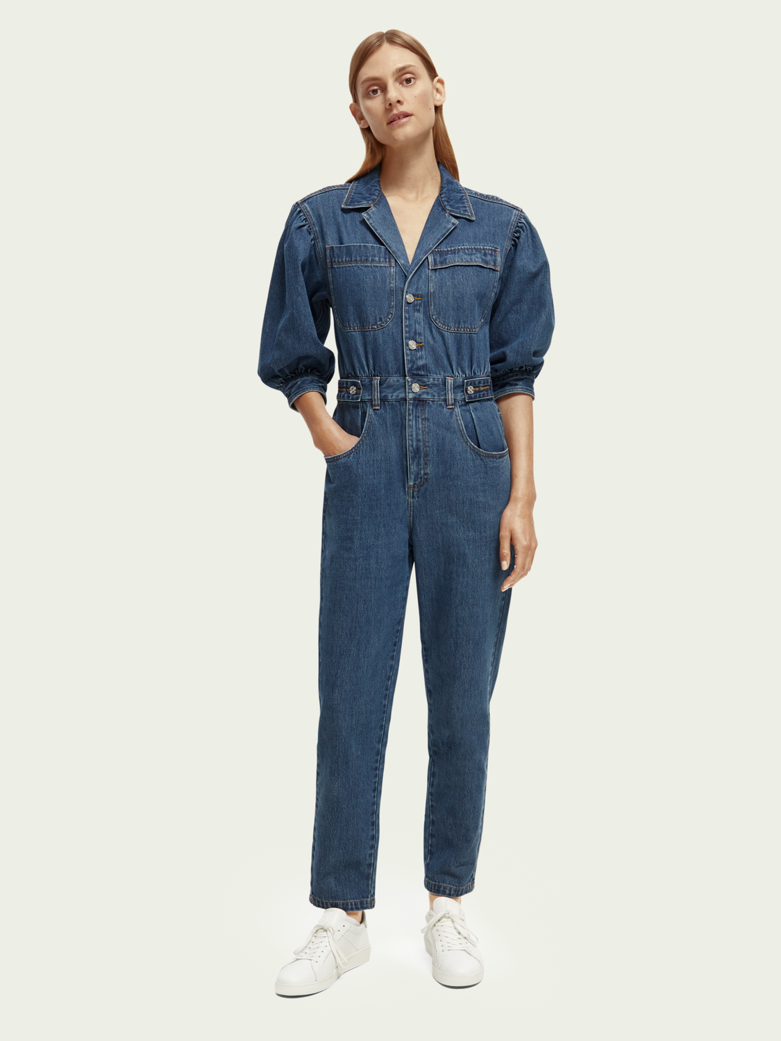 Spacesuit Inspired Denim Jumpsuit | scotch & soda outlet