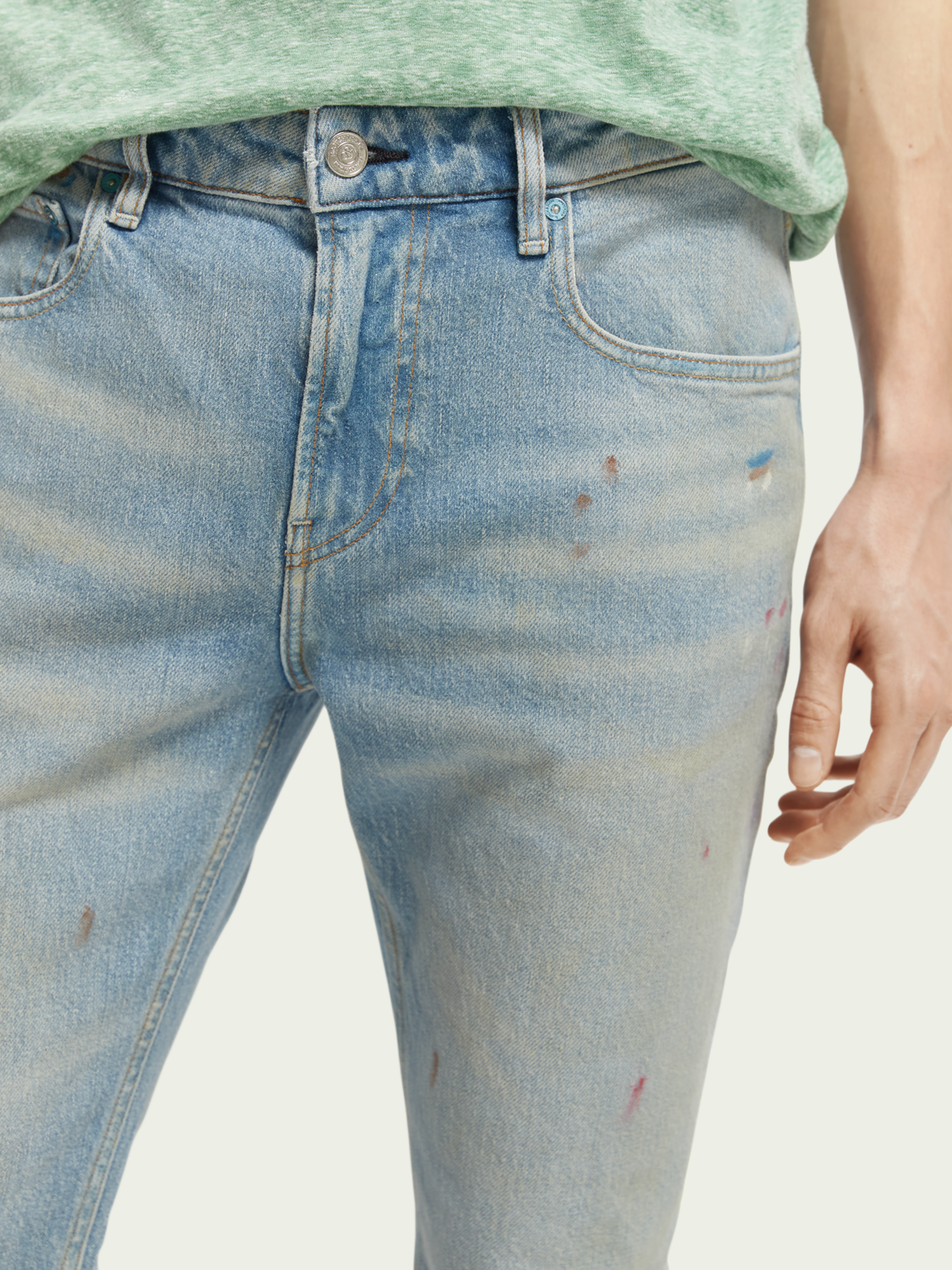 The Skim Super-Slim Fit Jeans - Blauw Moons | Scotch And Soda Outlet