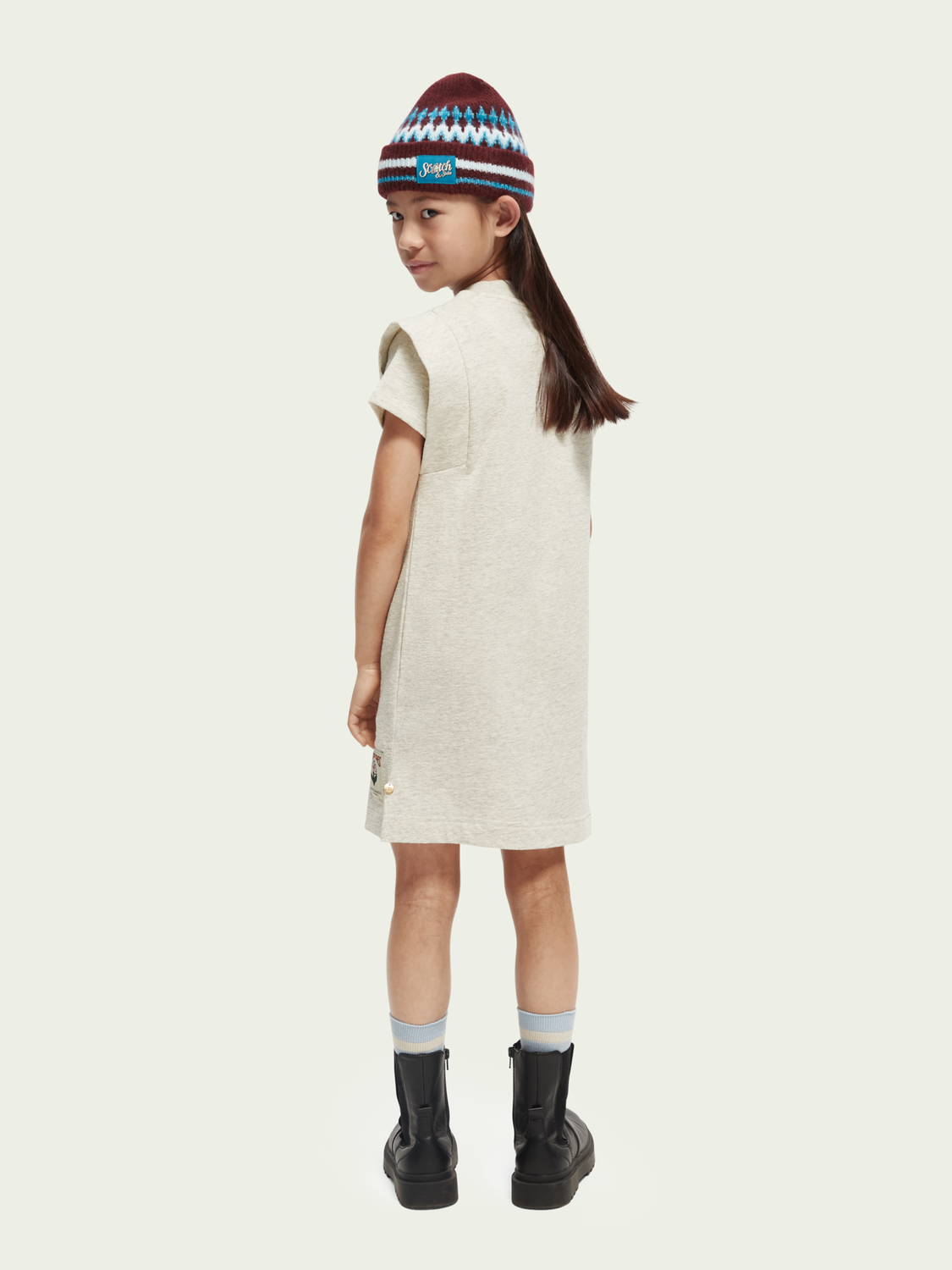 Scotch Soda Outlet | Organic Short-Sleeved Sweatshirt Dress