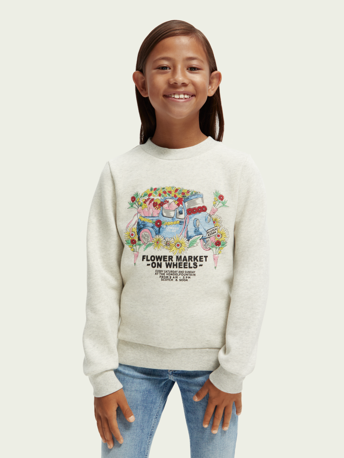 Scotch Soda Outlet | Regular Fit Organic Artwork Sweatshirt