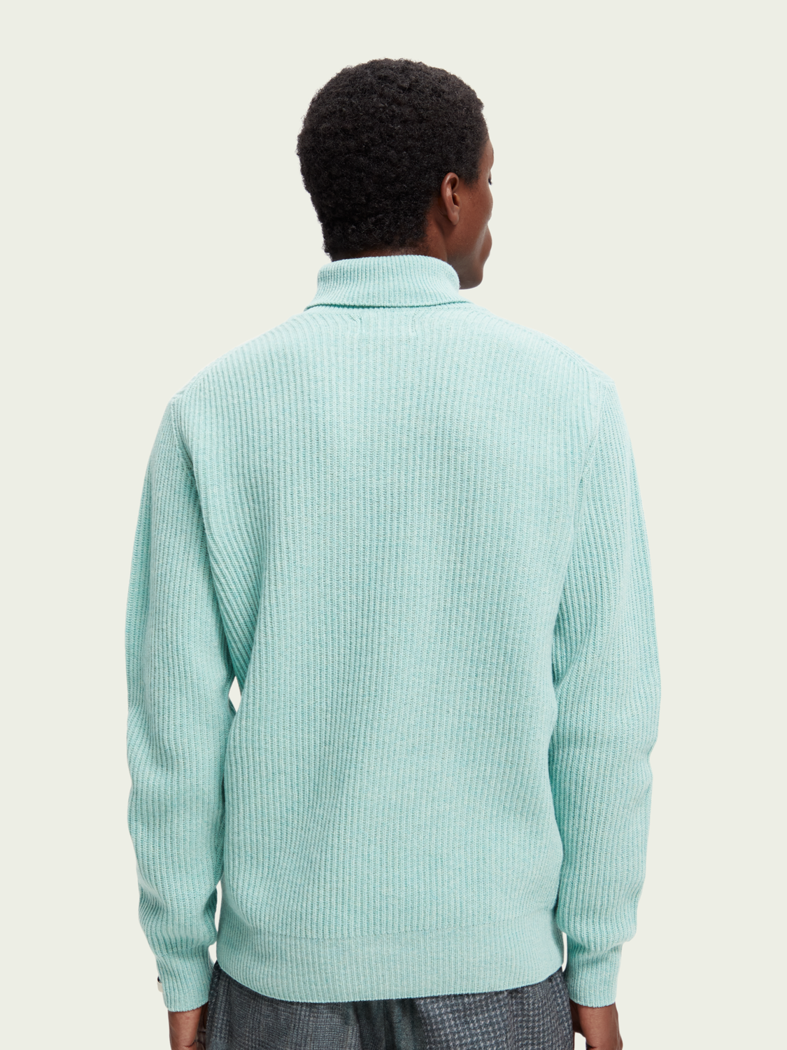 Rib Knit Wool Turtleneck Sweater | Scotch And Soda Outlet