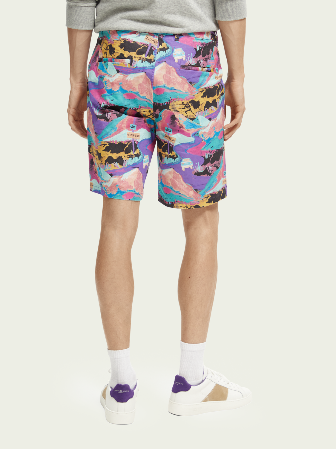 Stuart Printed Chino Shorts | Scotch And Soda Outlet