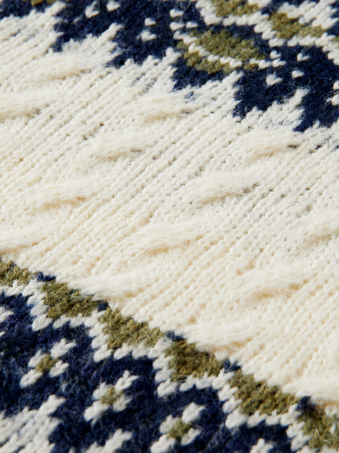 Cable Knit Fair Isle Sweater | scotch & soda outlet