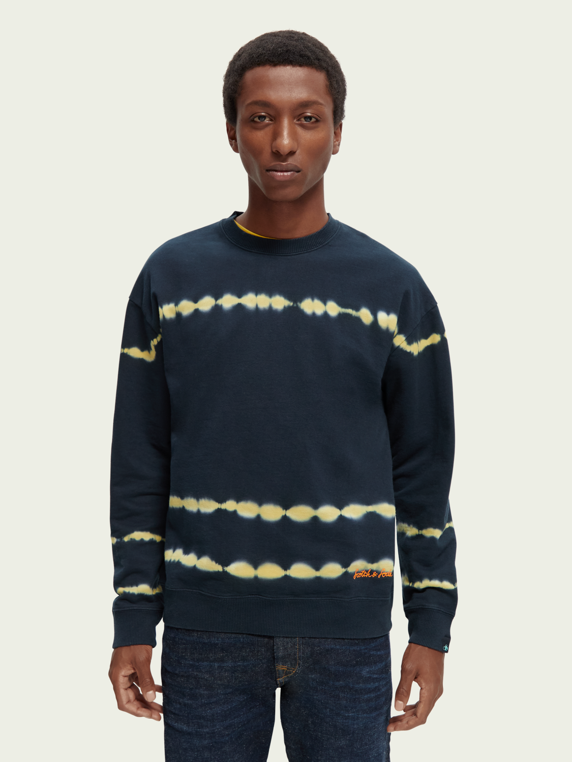 Tie-Dye Felpa Crewneck Sweatshirt | Scotch And Soda Outlet