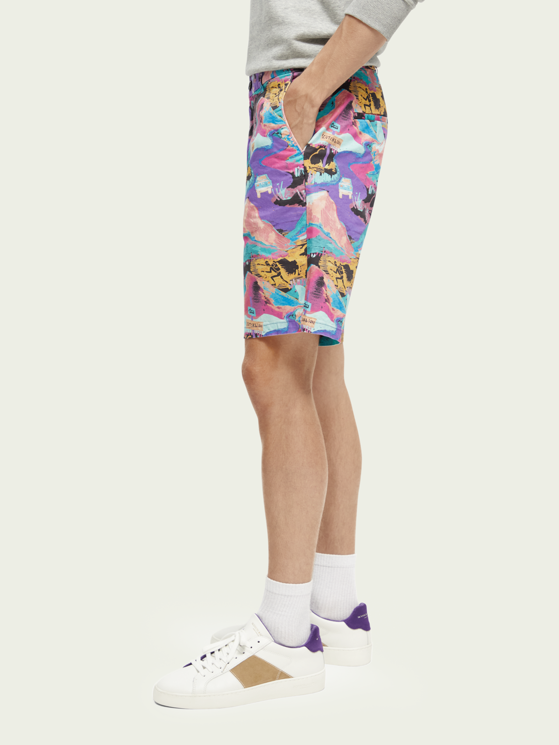 Stuart Printed Chino Shorts | Scotch And Soda Outlet