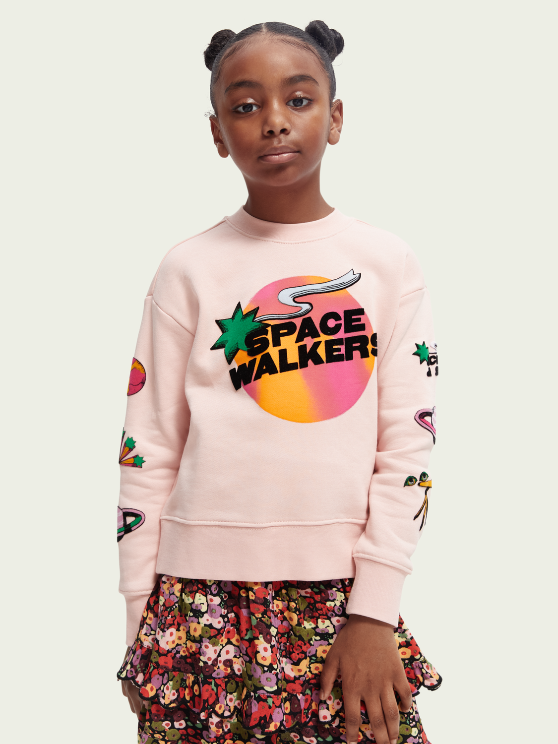 Oversized Artwork Crewneck Sweatshirt
