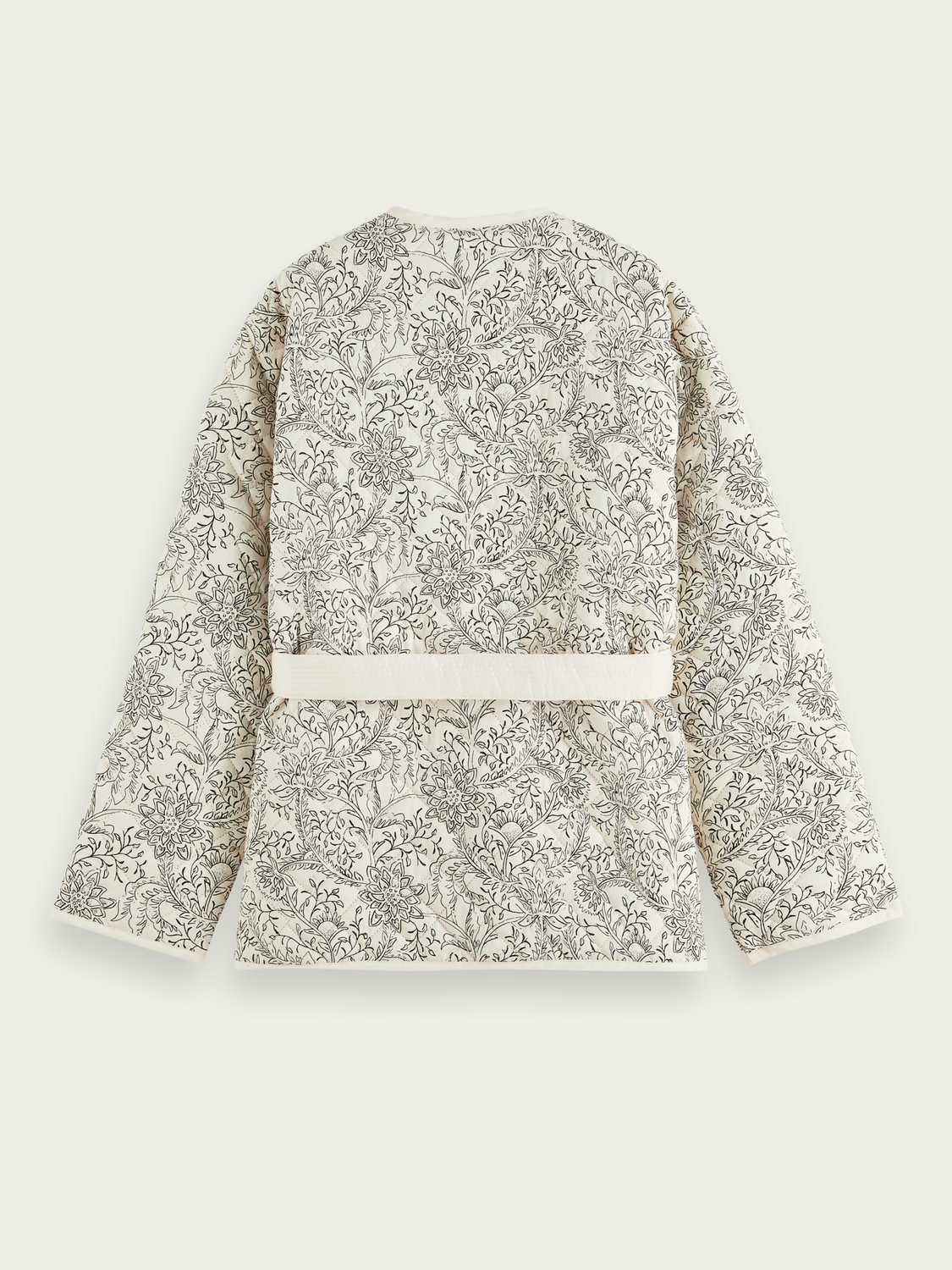 Quilted Organic Cotton Belted Jacket | scotch & soda outlet