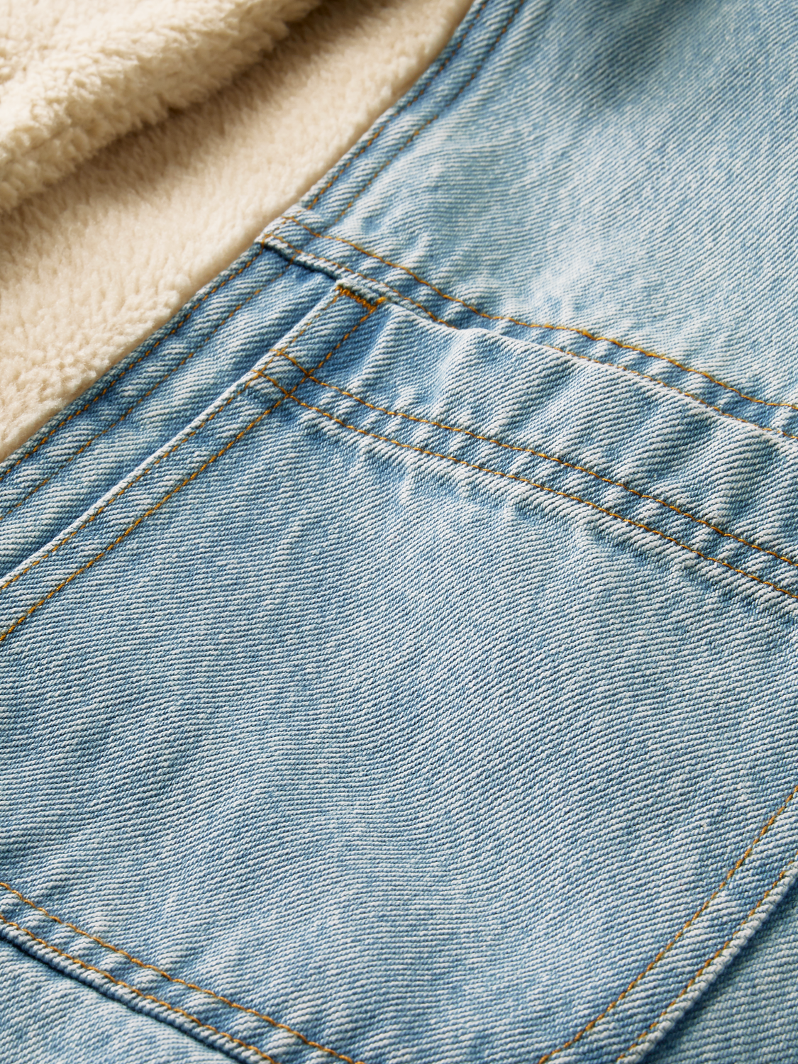 Teddy-Lined Denim Trucker Jacket | scotch & soda outlet