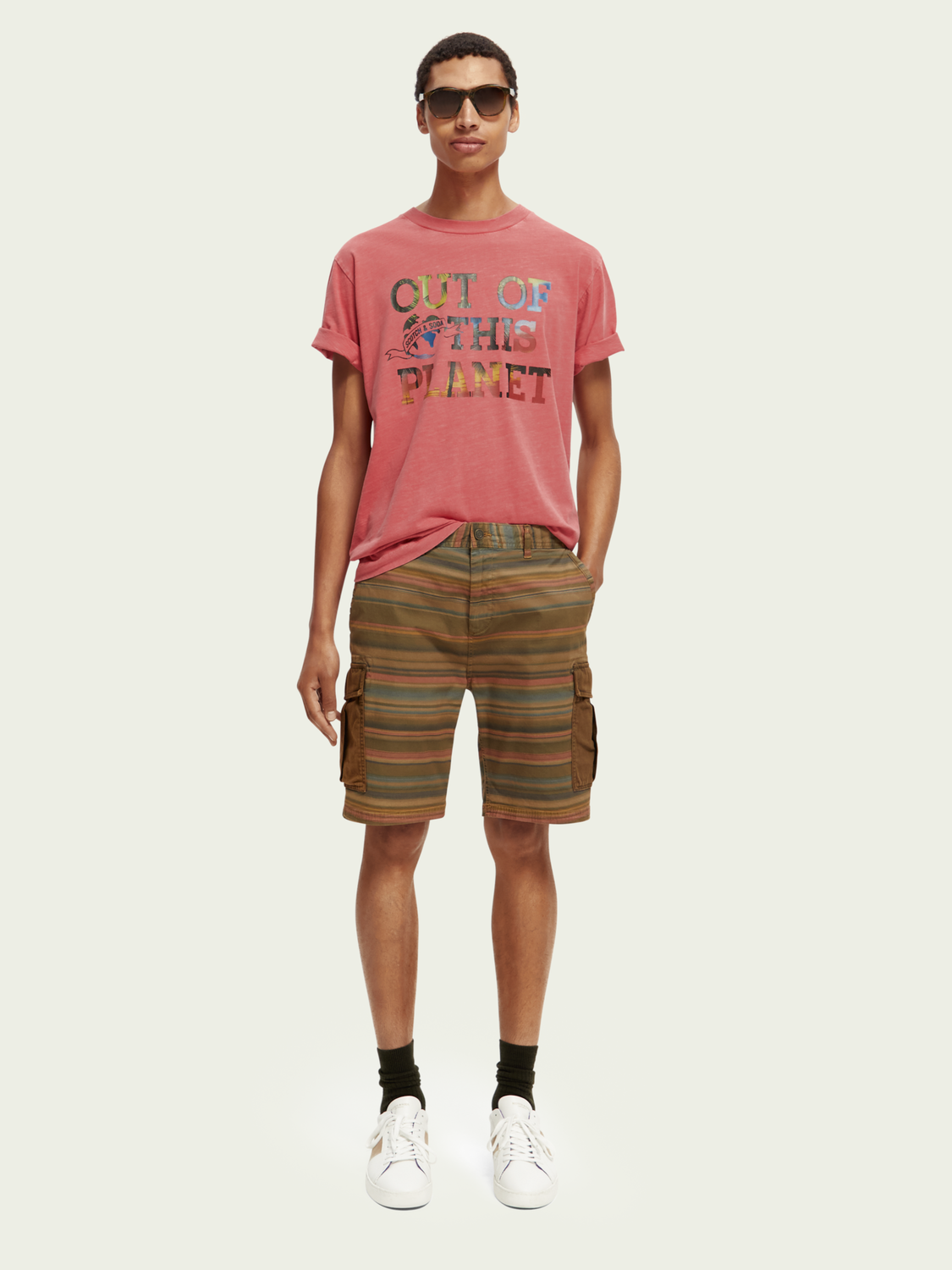 Relaxed-Fit Garment-Dyed Cargo Shorts | Scotch And Soda Outlet