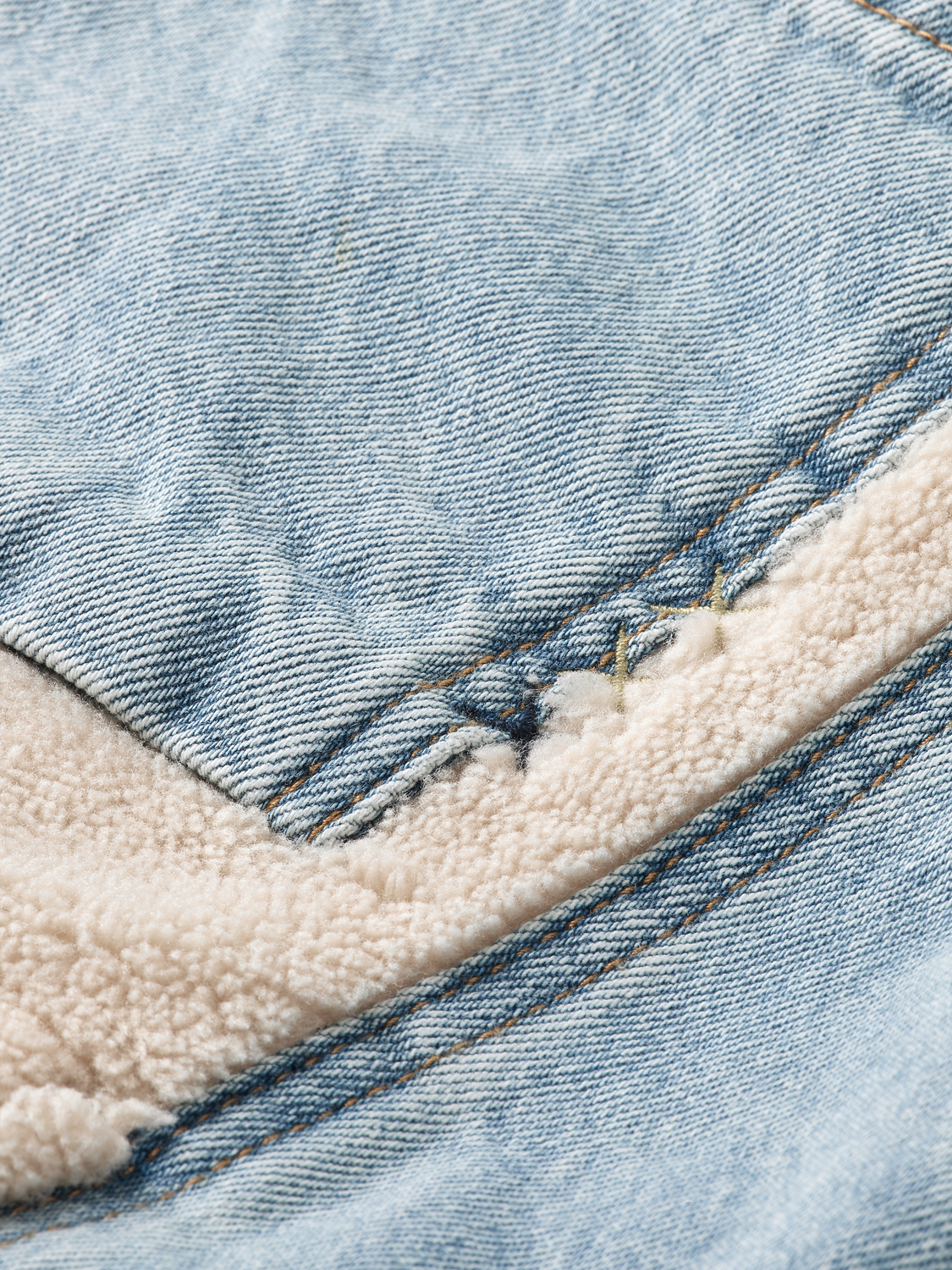 Teddy Lined Denim Trucker Jacket | Scotch And Soda Outlet