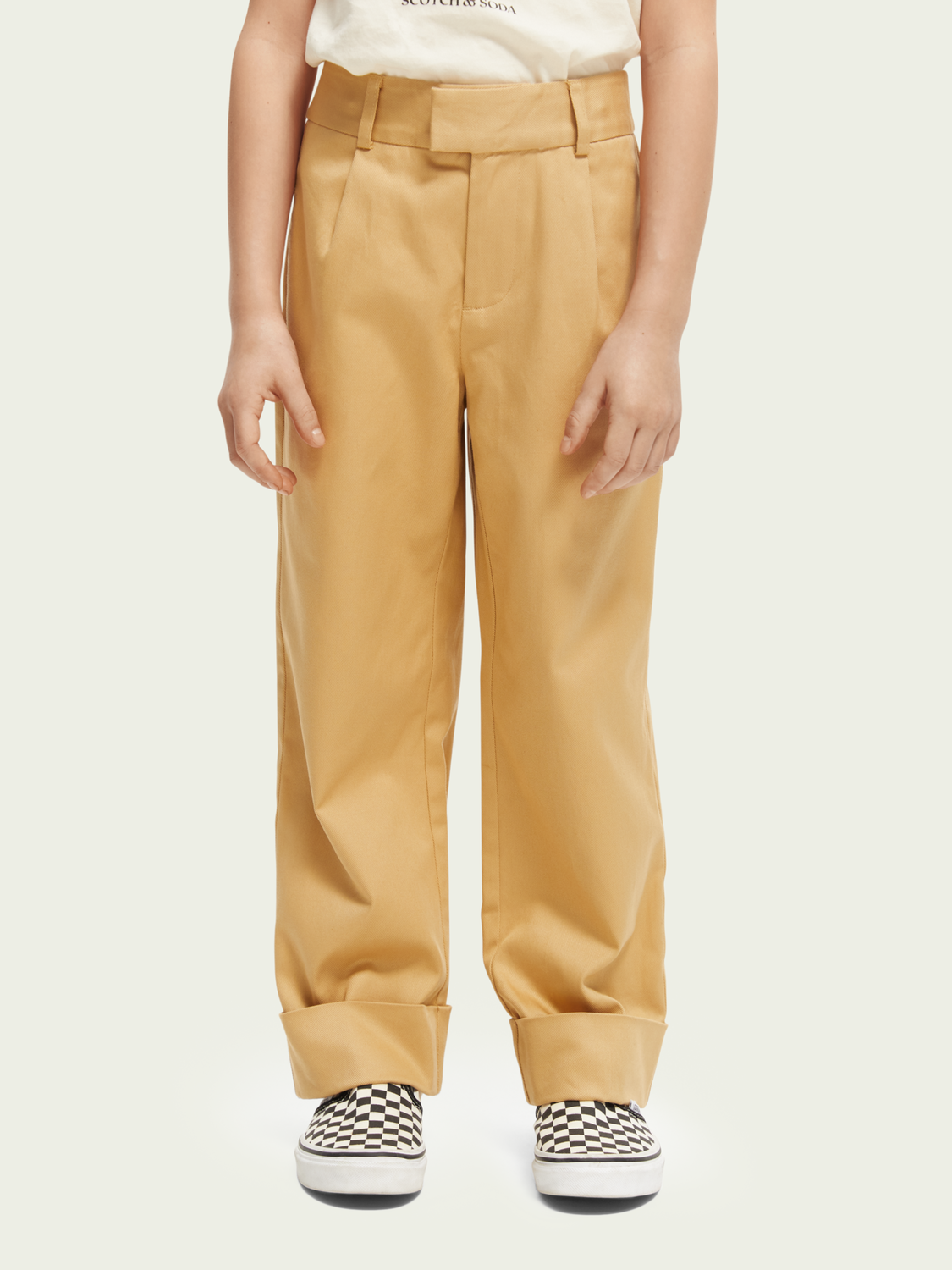 Straight-Leg High-Rise Organic Cotton Chino