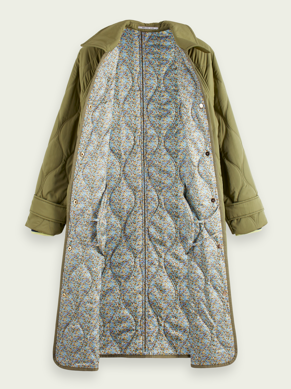 Long Quilted Jacket | scotch & soda outlet