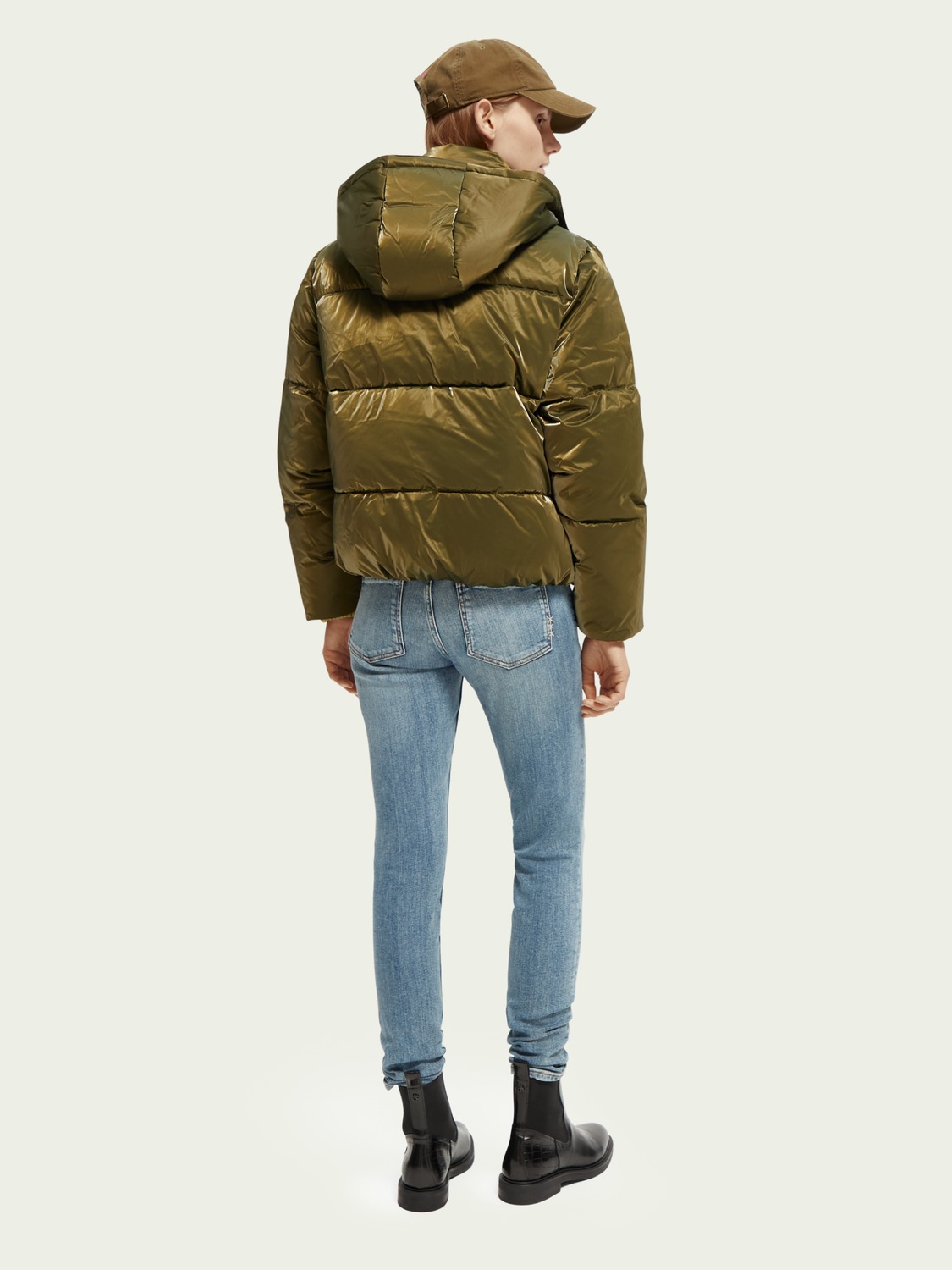 Water-Repellent Puffer Jacket With Removable Hood | scotch & soda outlet