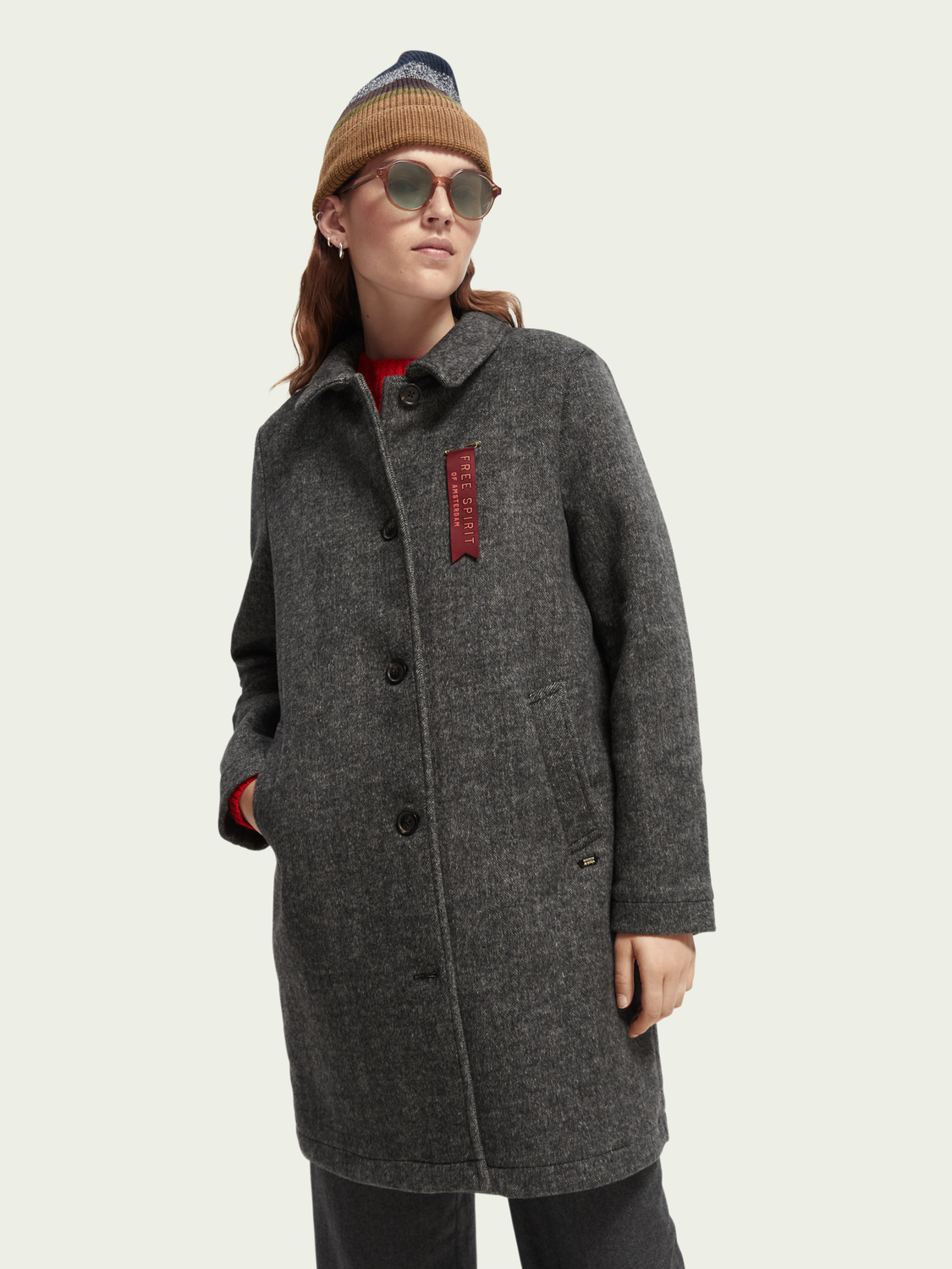 Wool-Blended Tailored Coat | scotch & soda outlet