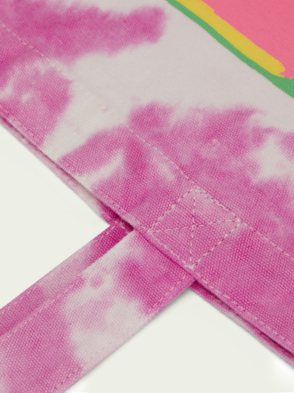 Tie-Dyed Canvas Artwork Tote Bag | Scotch And Soda Outlet