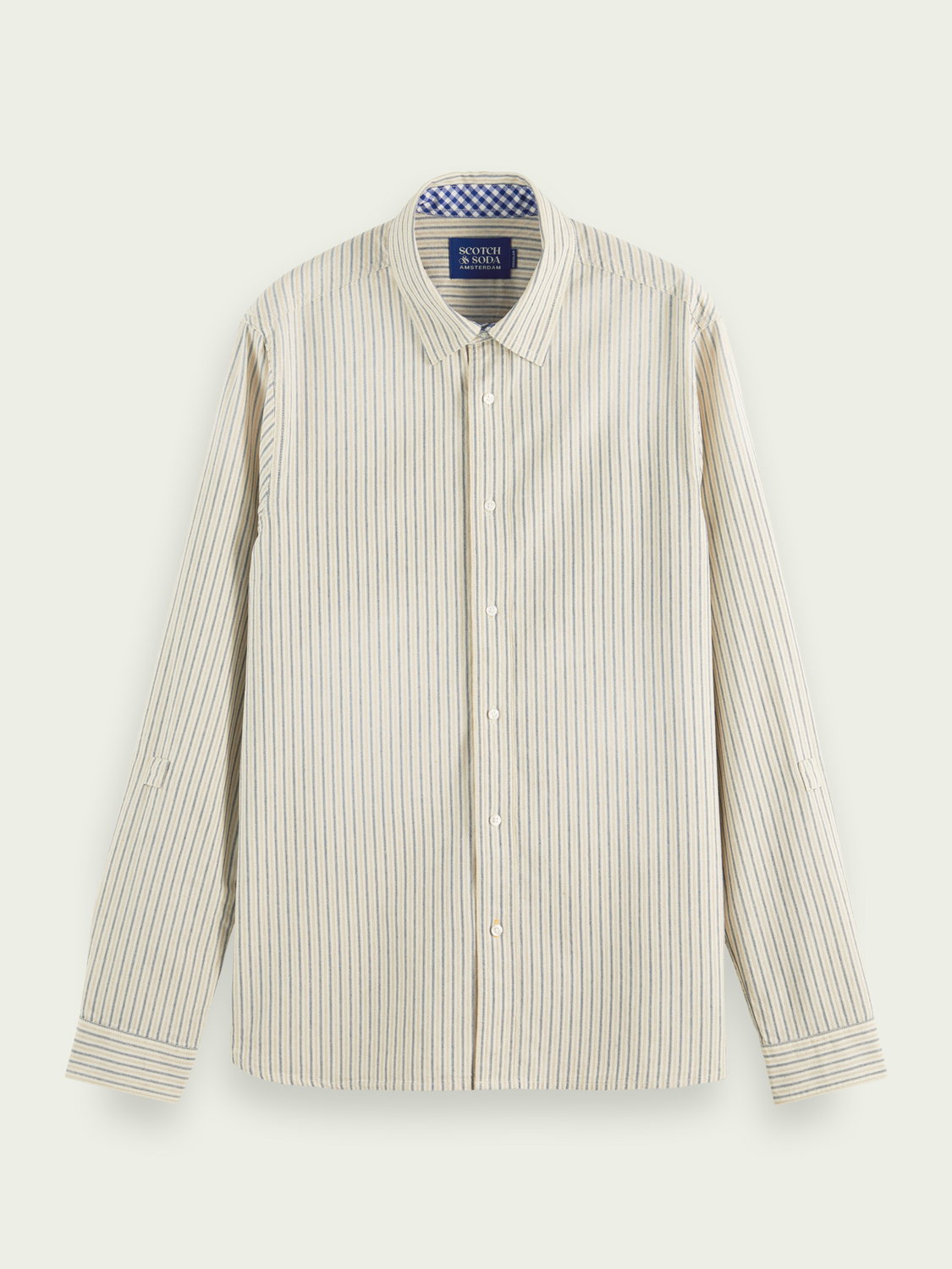 Regular Fit Shirt With Sleeve Adjustment | Scotch And Soda Outlet