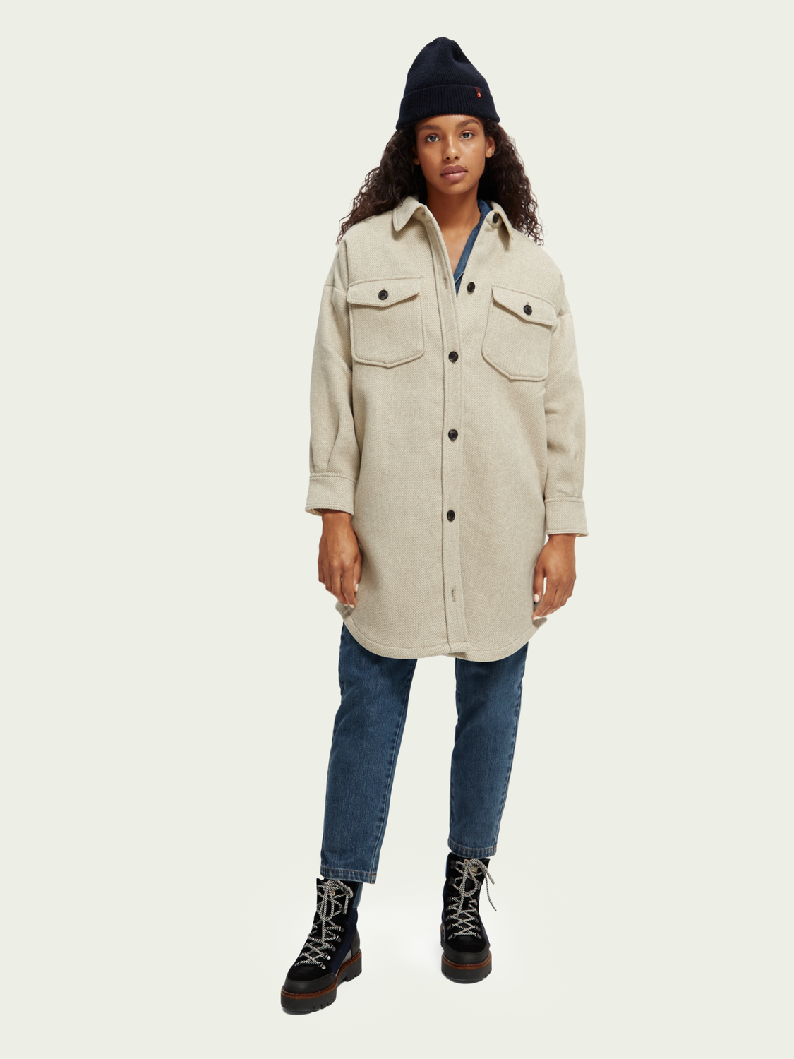 Long Oversized Overshirt | scotch & soda outlet