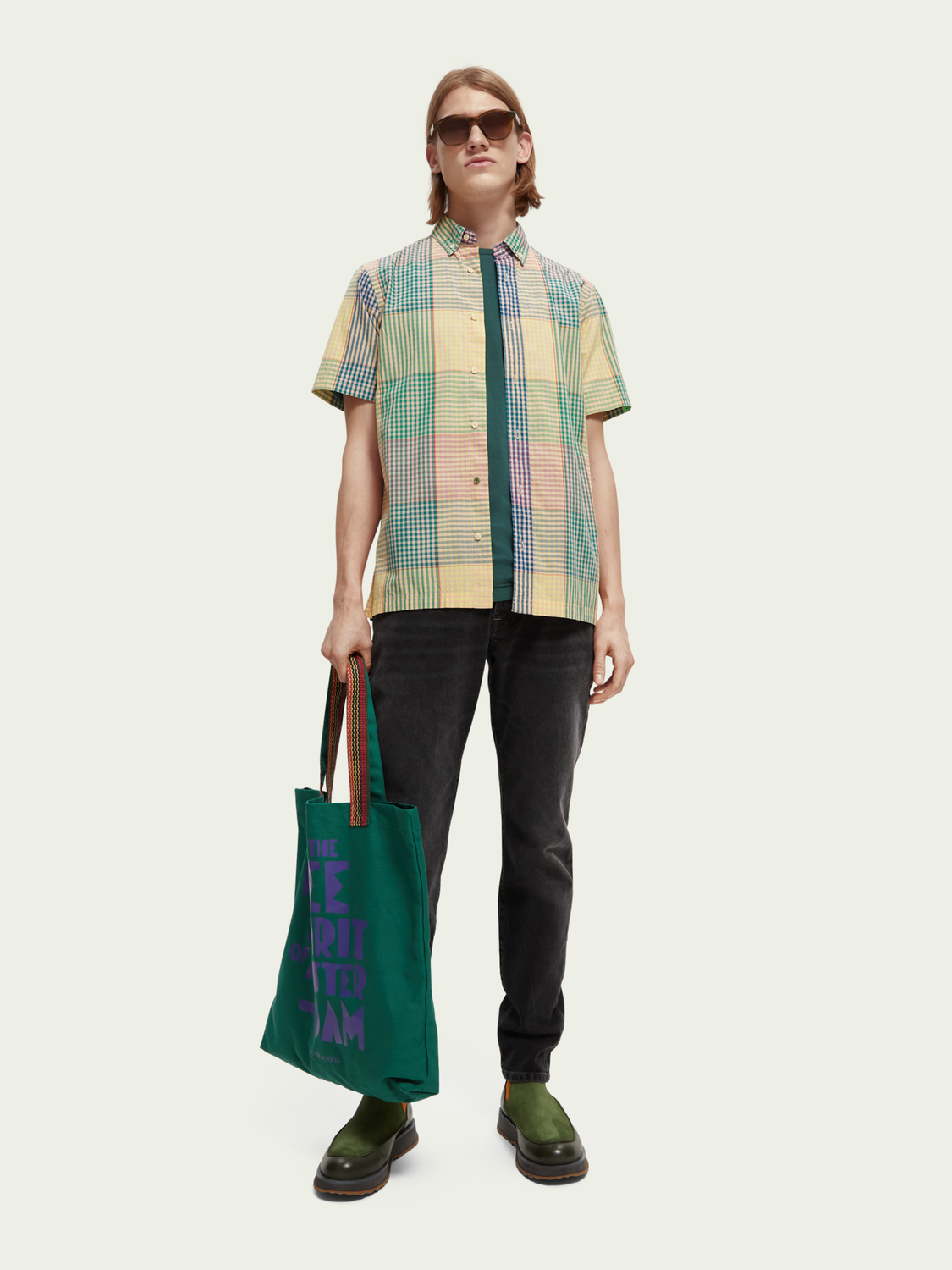 Bb-Checked Organic Cotton Shirt | Scotch And Soda Outlet