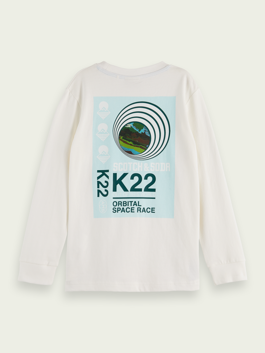 Relaxed-Fit Organic Long-Sleeved Artwork T-Shirt