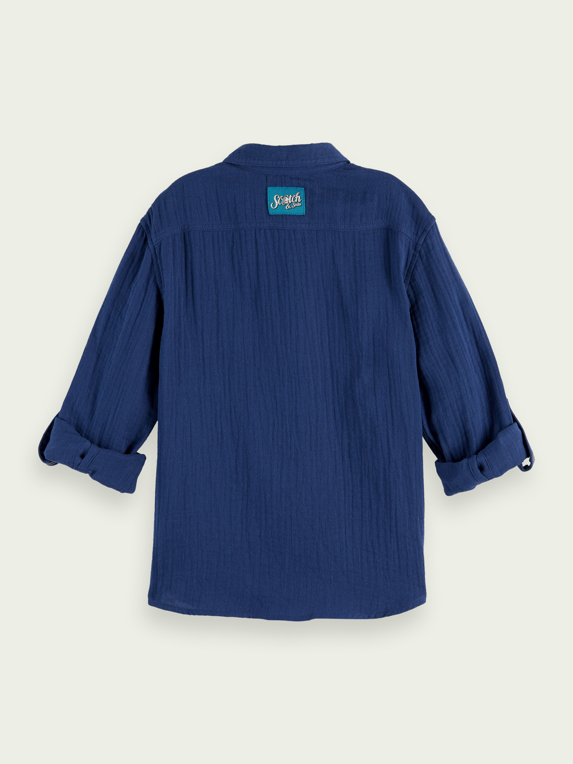 Regular-Fit Bonded Cotton Long-Sleeve Shirt