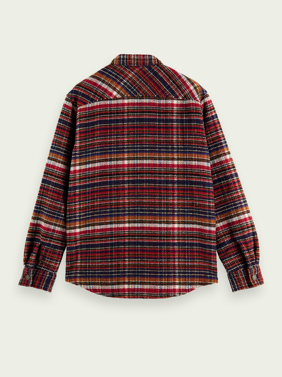 Checked Wool-Blend Overshirt | Scotch And Soda Outlet