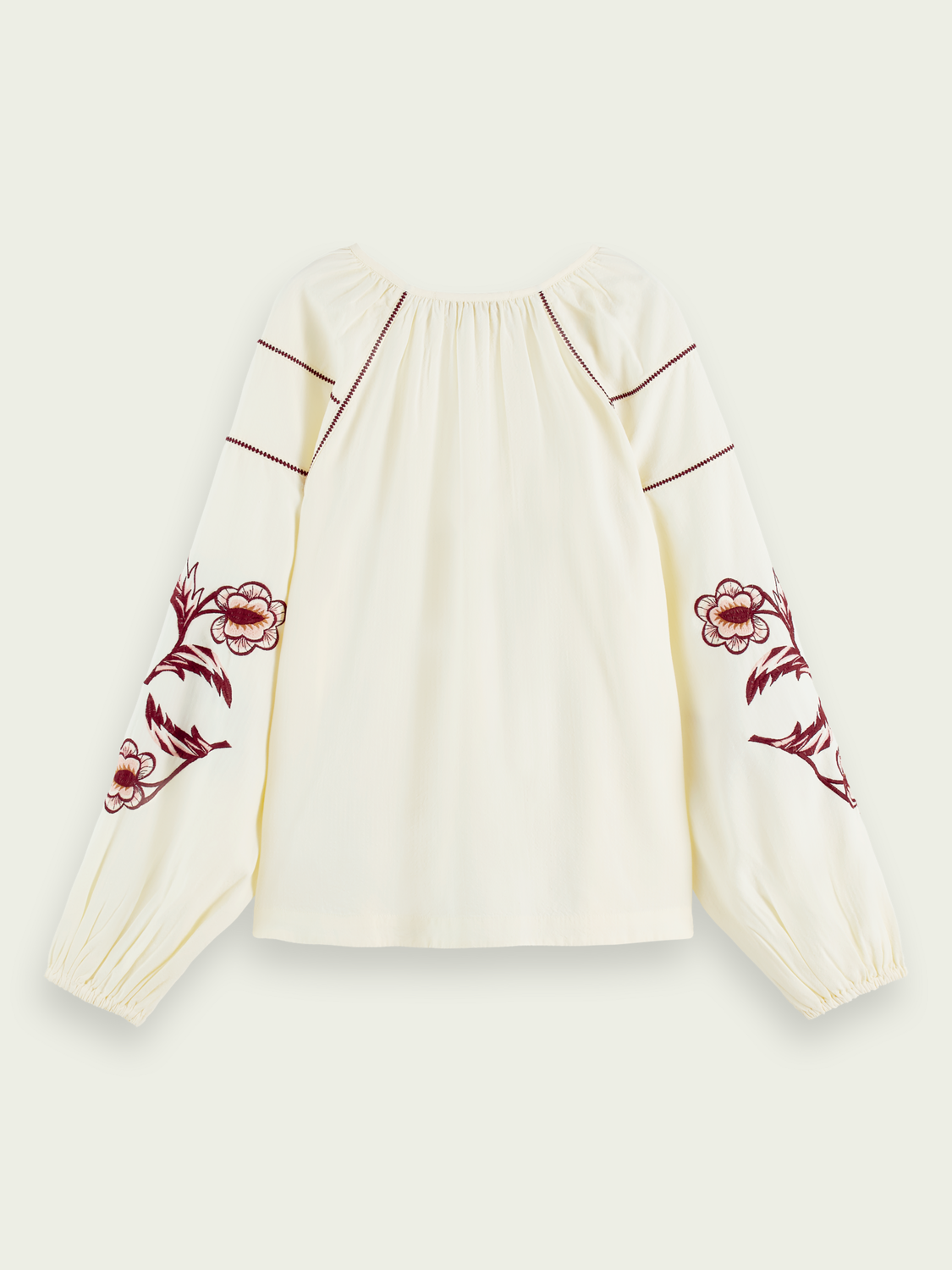 Embroidered Seersucker Shirt