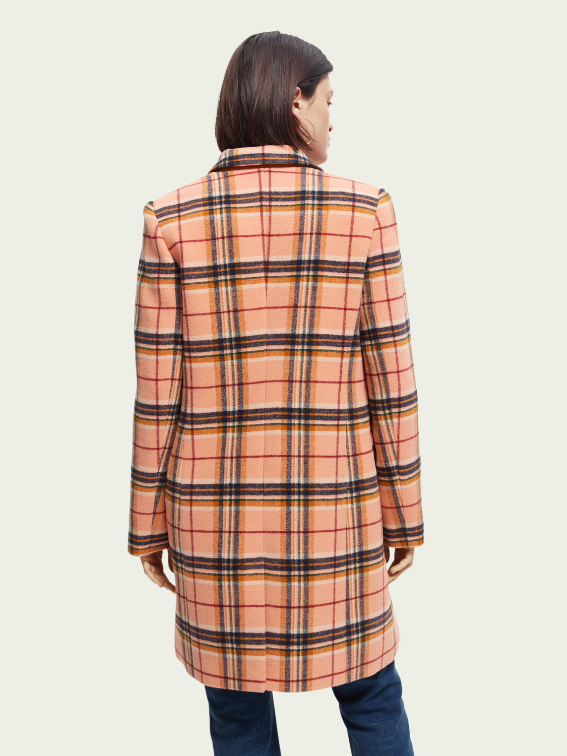 Tailored Single-Breasted Wool-Blended Coat | scotch & soda outlet