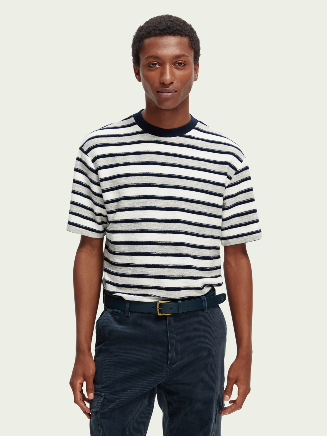 Striped Crewneck T-Shirt | Scotch And Soda Outlet