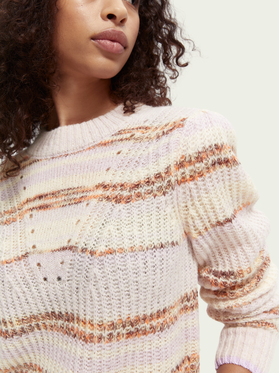 Fuzzy Knitted Sweater | scotch & soda outlet