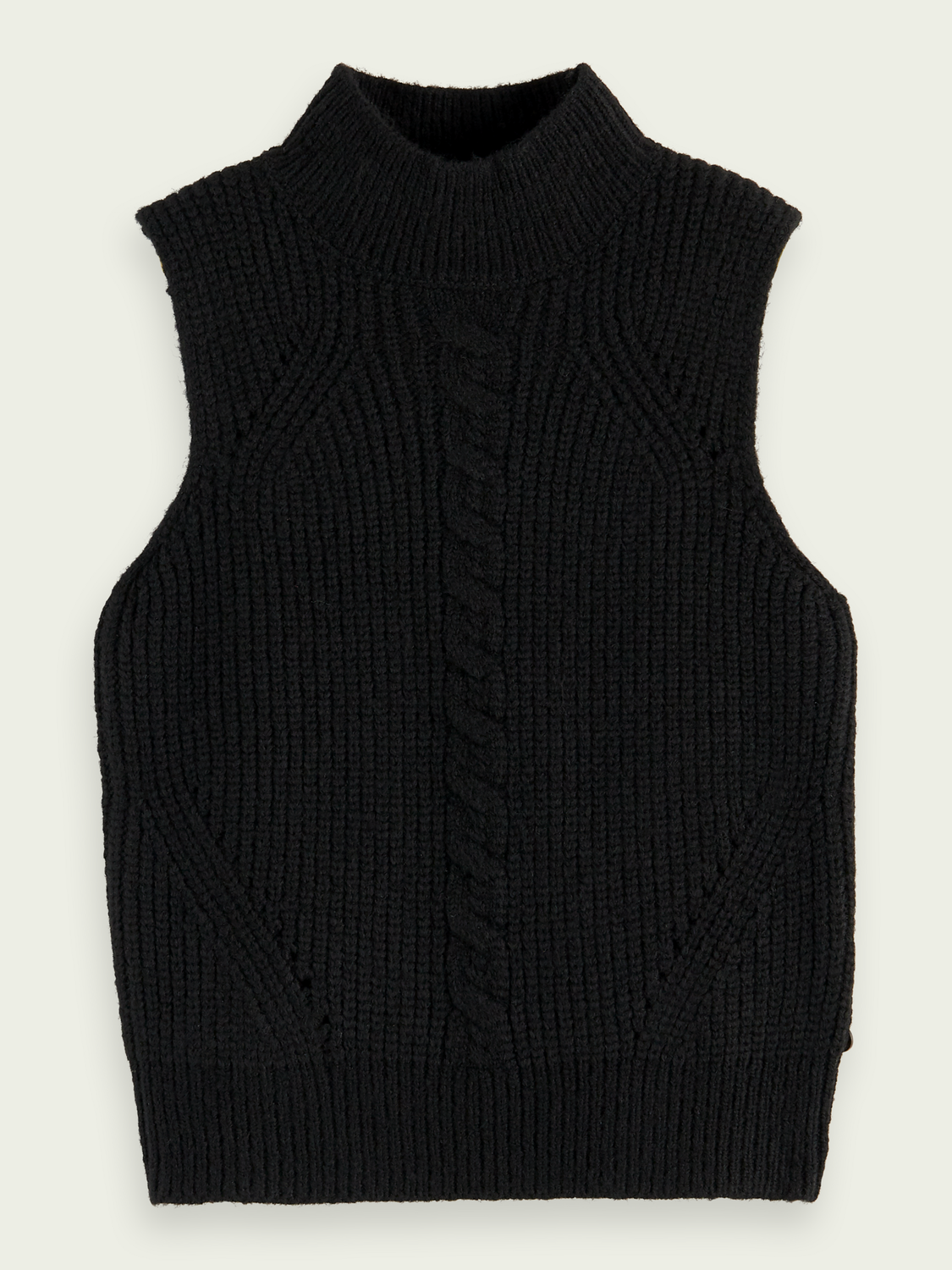 Sleeveless Chunky Knit Sweater