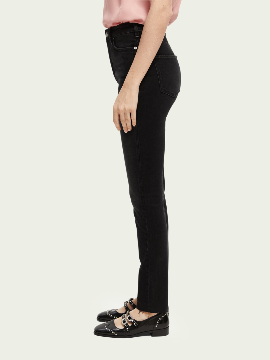 The Line High-Rise Skinny Fit Jeans | scotch & soda outlet