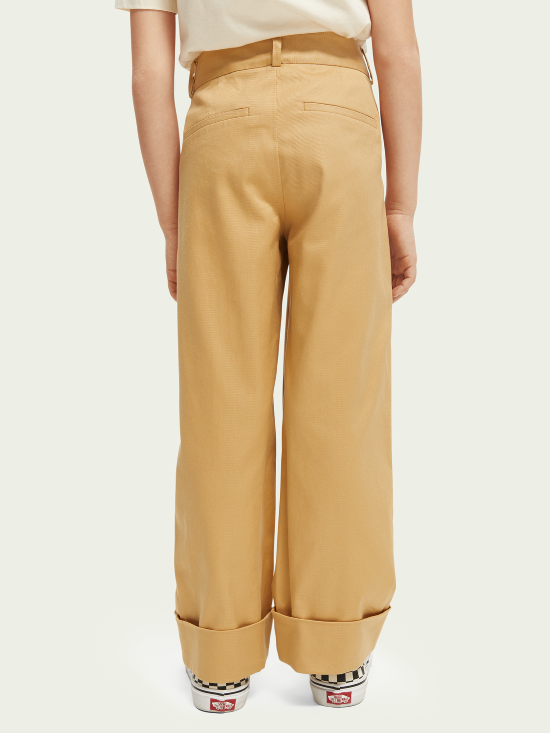 Straight-Leg High-Rise Organic Cotton Chino