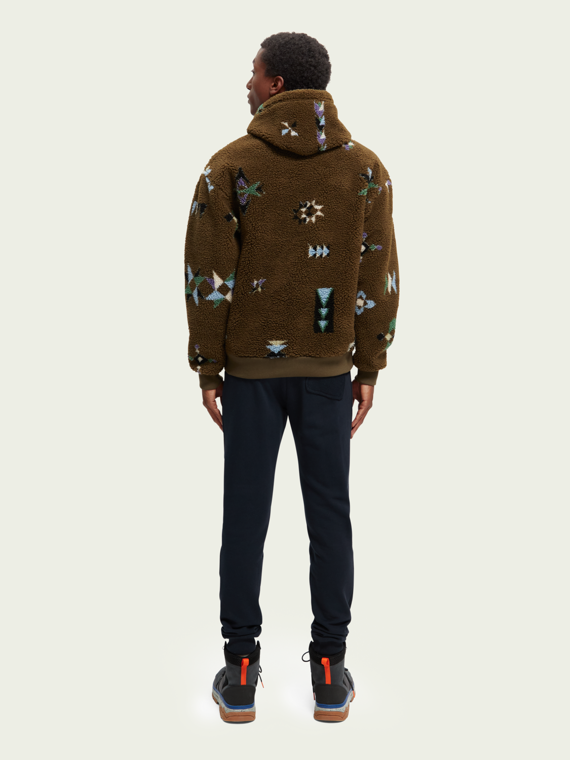 Printed Teddy Hoodie | Scotch And Soda Outlet