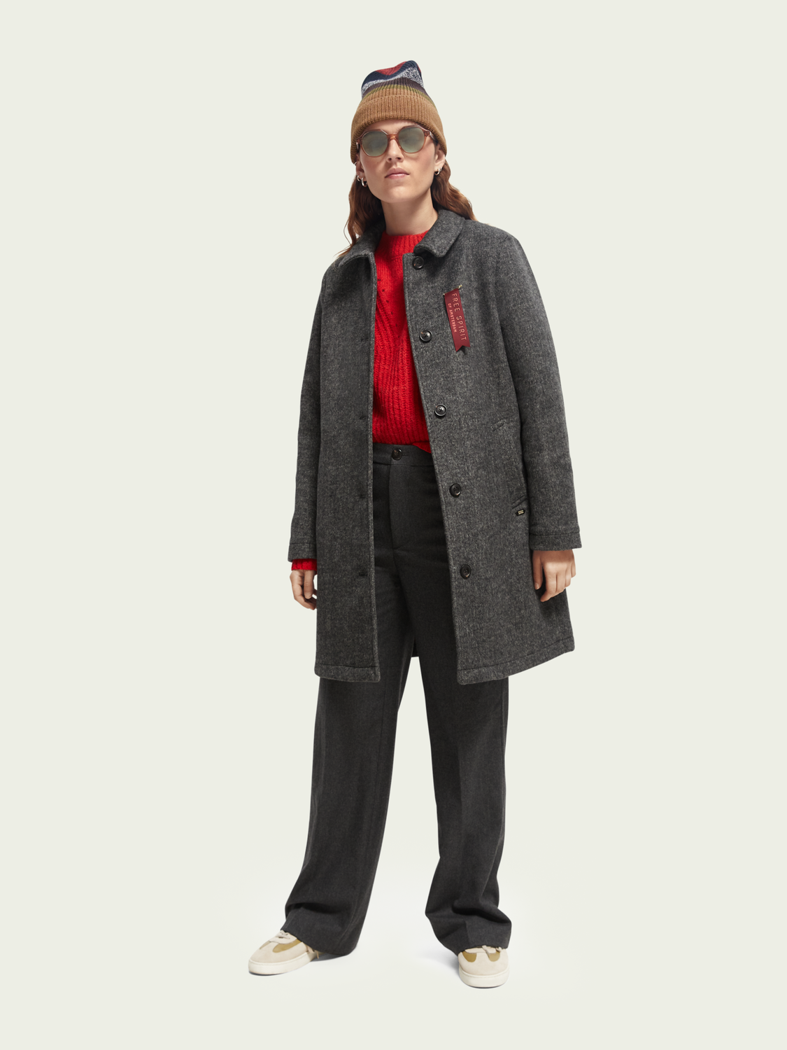 Wool-Blended Tailored Coat | scotch & soda outlet