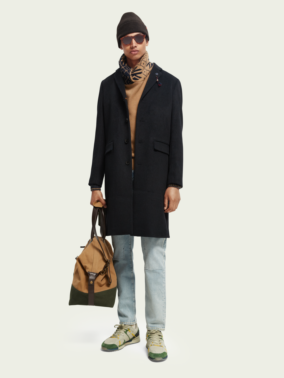 Classic Wool-Blend Overcoat | Scotch And Soda Outlet