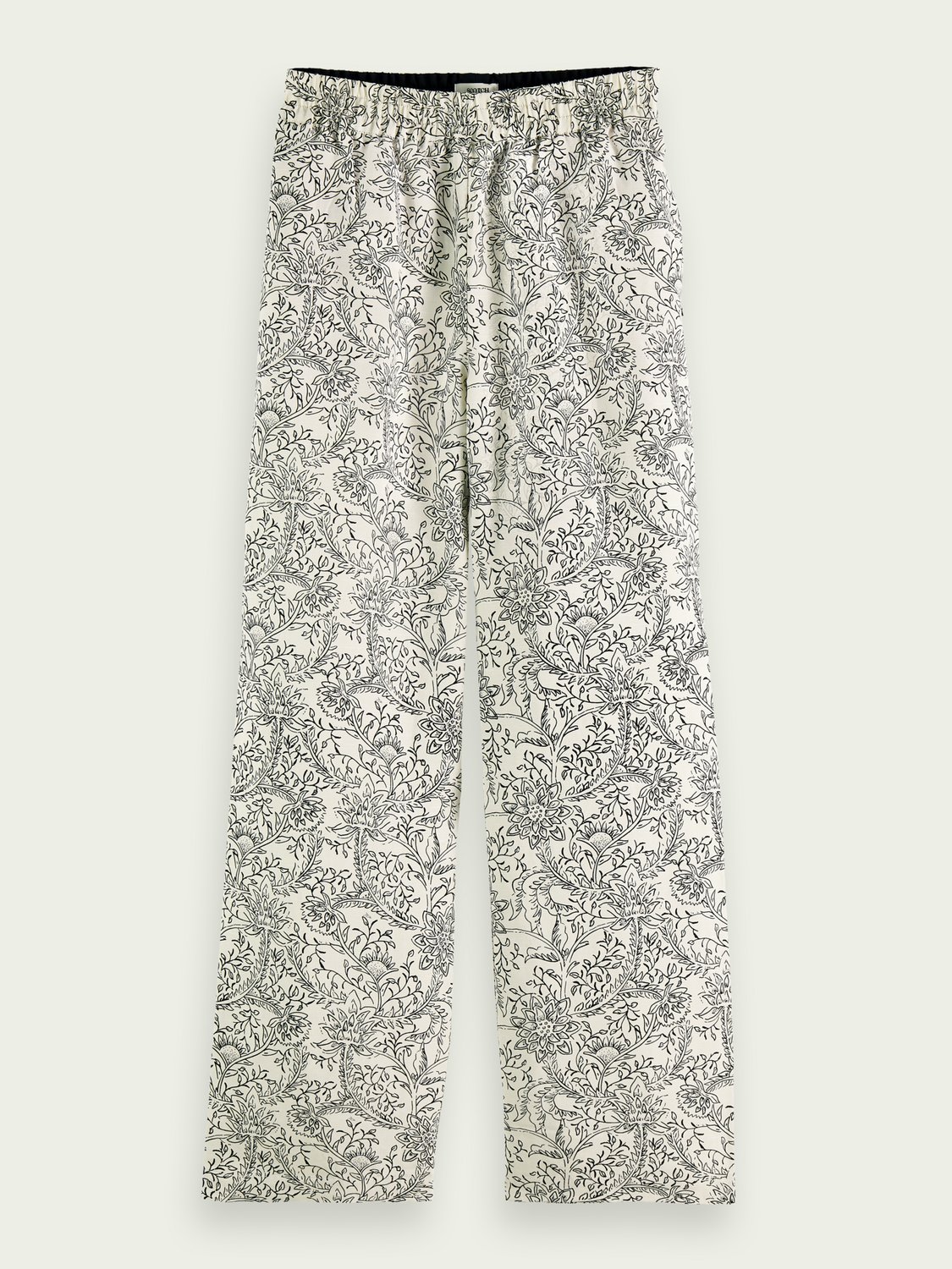 Gia Mid-Rise Wide-Leg Elasticated Trousers | scotch & soda outlet