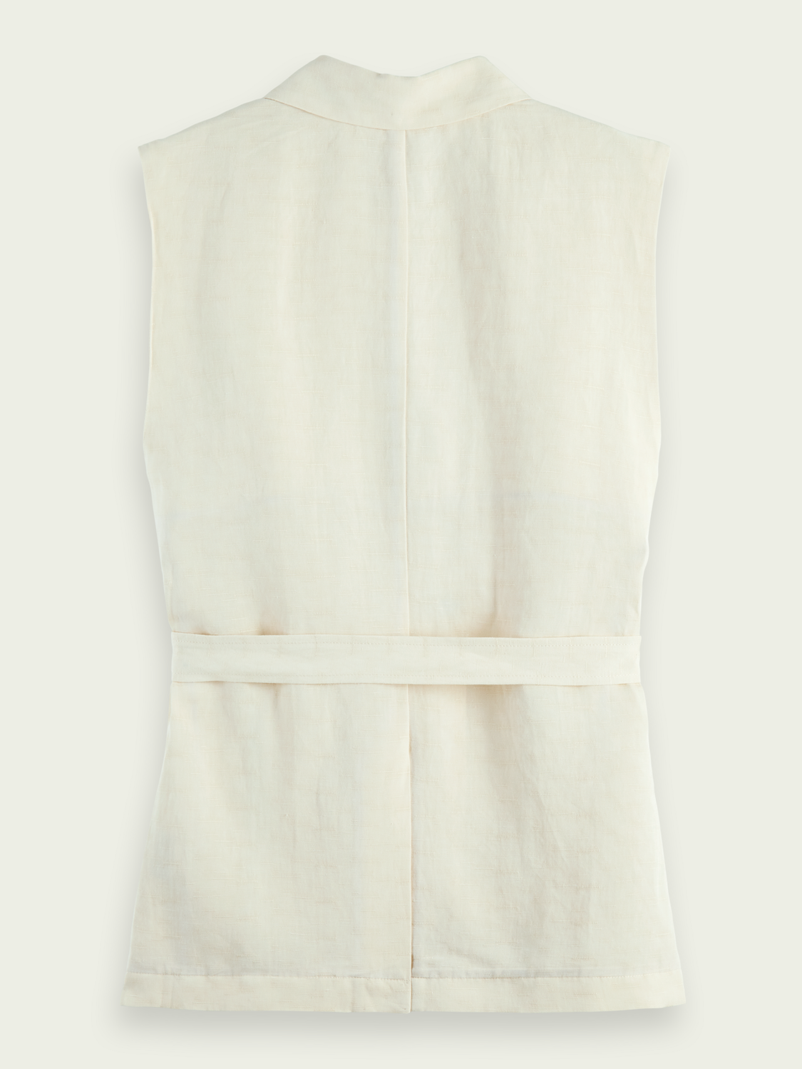 Belted Double-Breasted Gilet | scotch & soda outlet