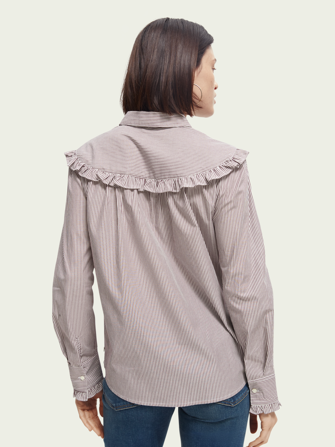 Ruffled Organic Cotton Shirt | scotch & soda outlet