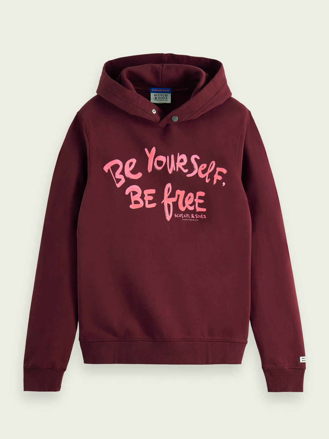 Felpa Artwork Hoodie | Scotch And Soda Outlet