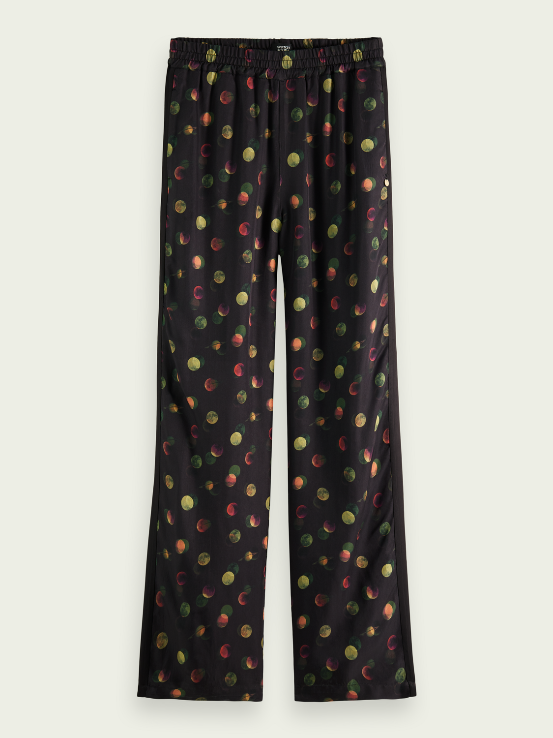 Gia Mid-Rise Wide-Leg Elasticated Trousers | scotch & soda outlet